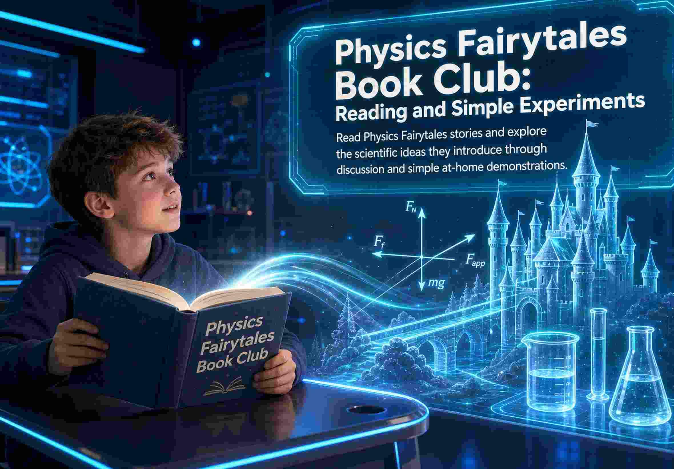 Physics Fairytales Book Club: Reading and Simple Experiments