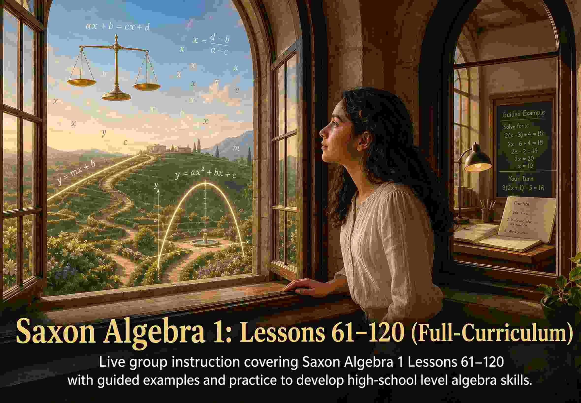 Saxon Algebra 1: Lessons 61–120 (Full-Curriculum)