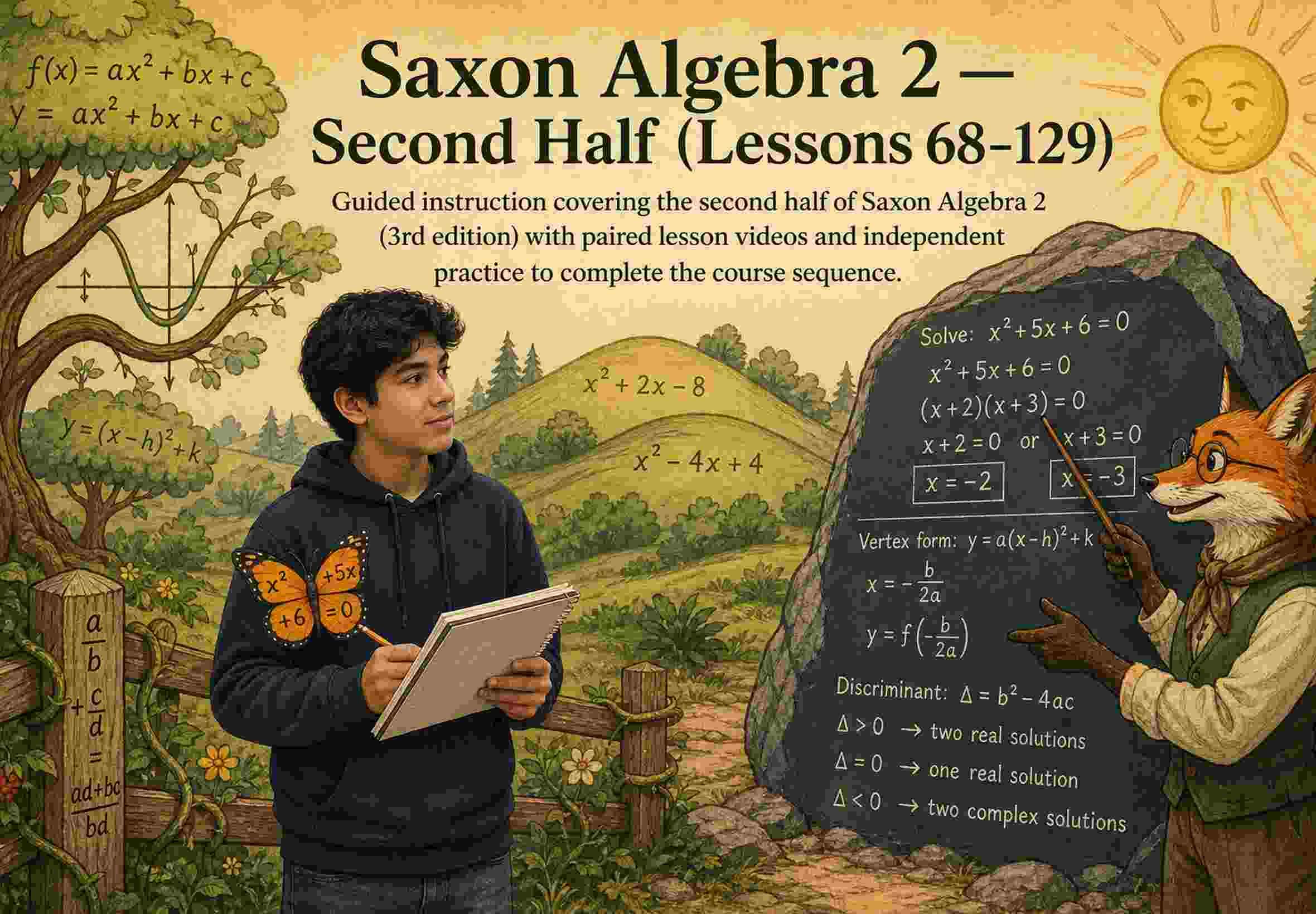 Saxon Algebra 2 — Second Half (Lessons 68–129)