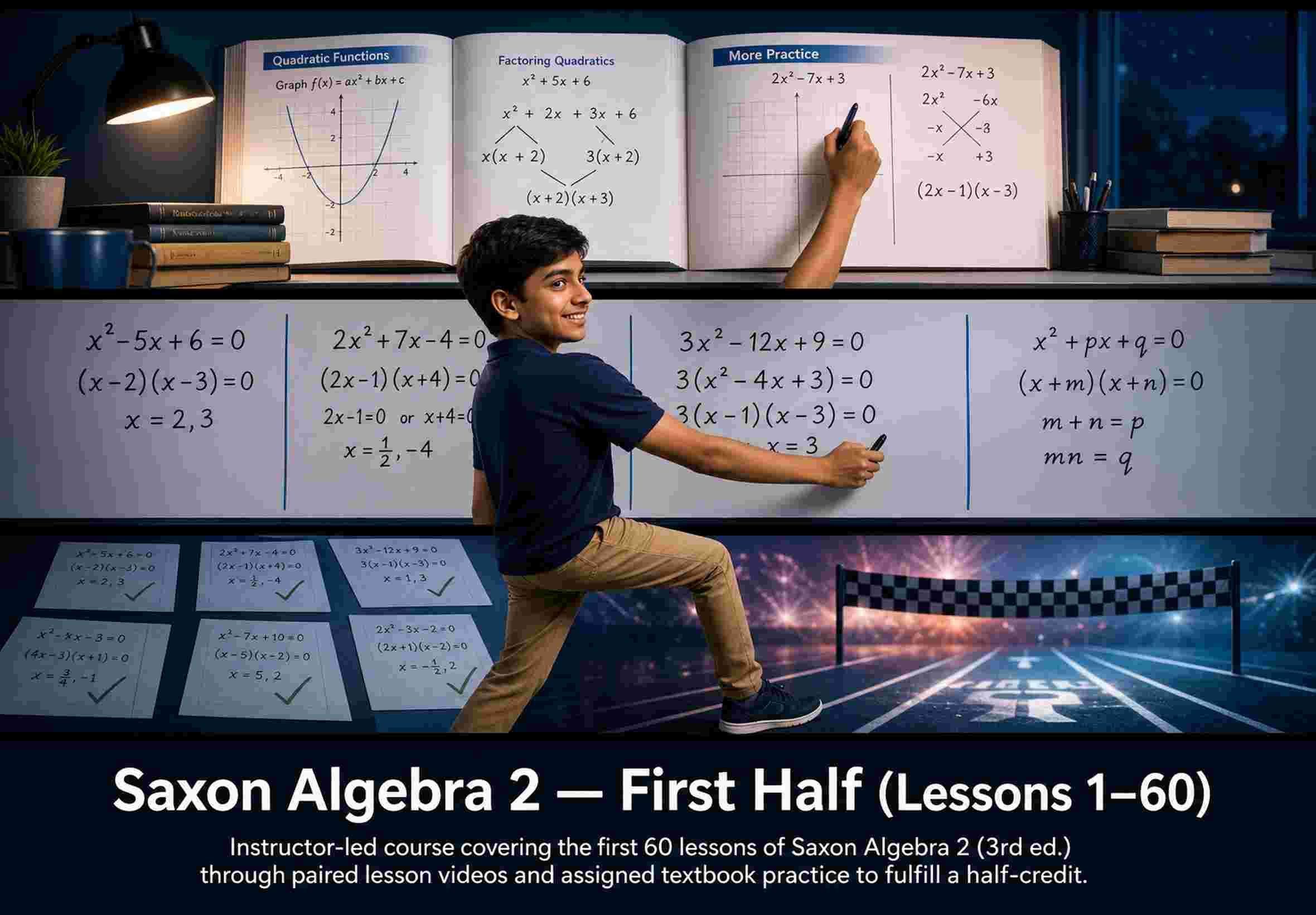 Saxon Algebra 2 — First Half (Lessons 1–60)