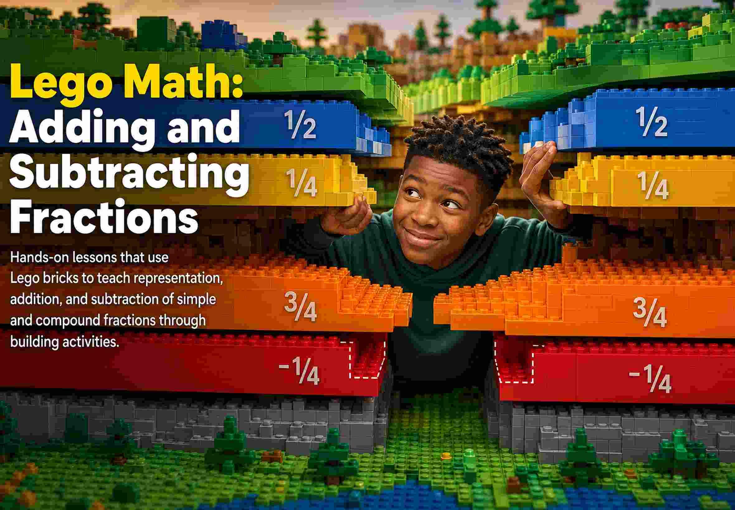 Lego Math: Adding and Subtracting Fractions