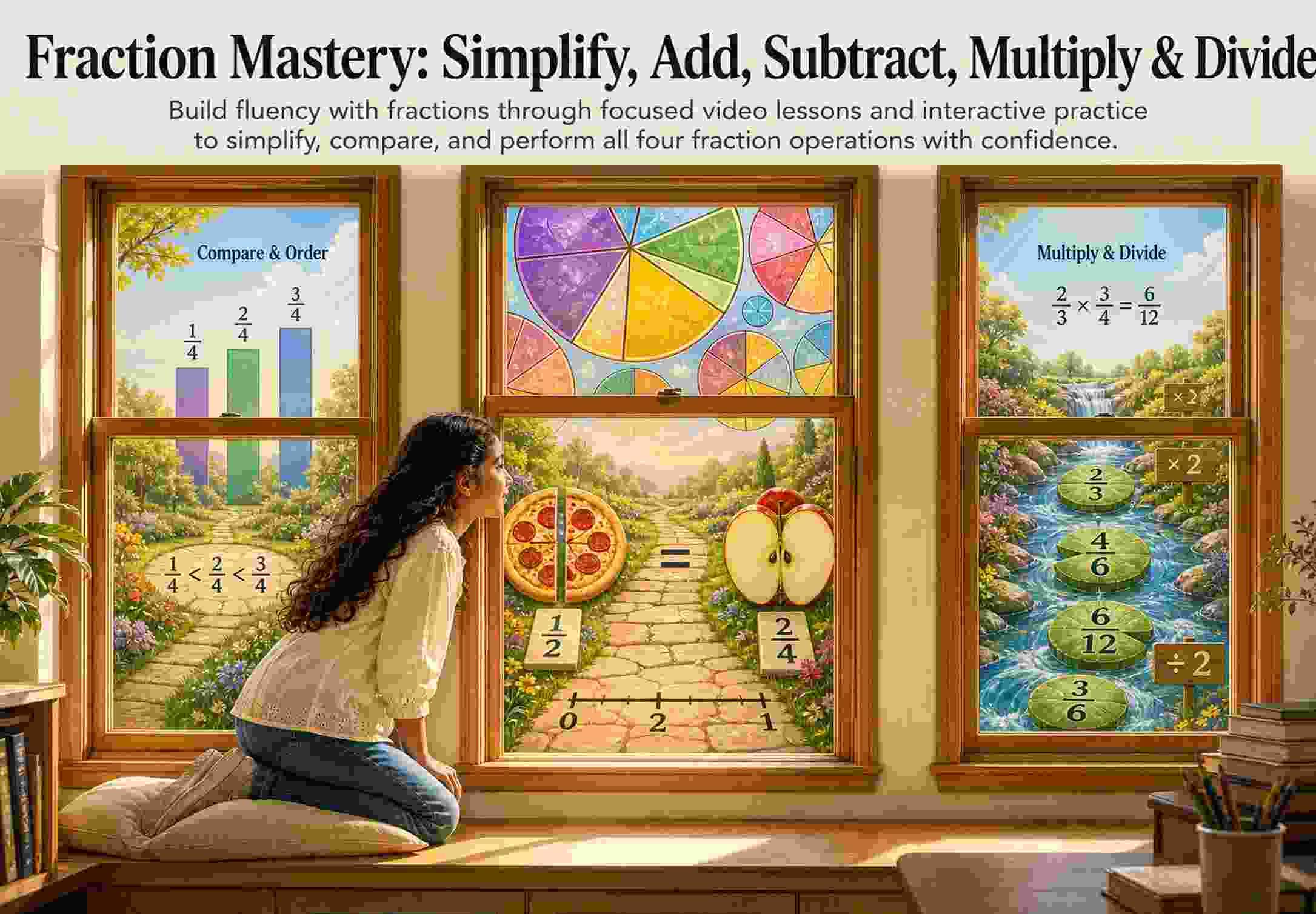 Fraction Mastery: Simplify, Add, Subtract, Multiply & Divide