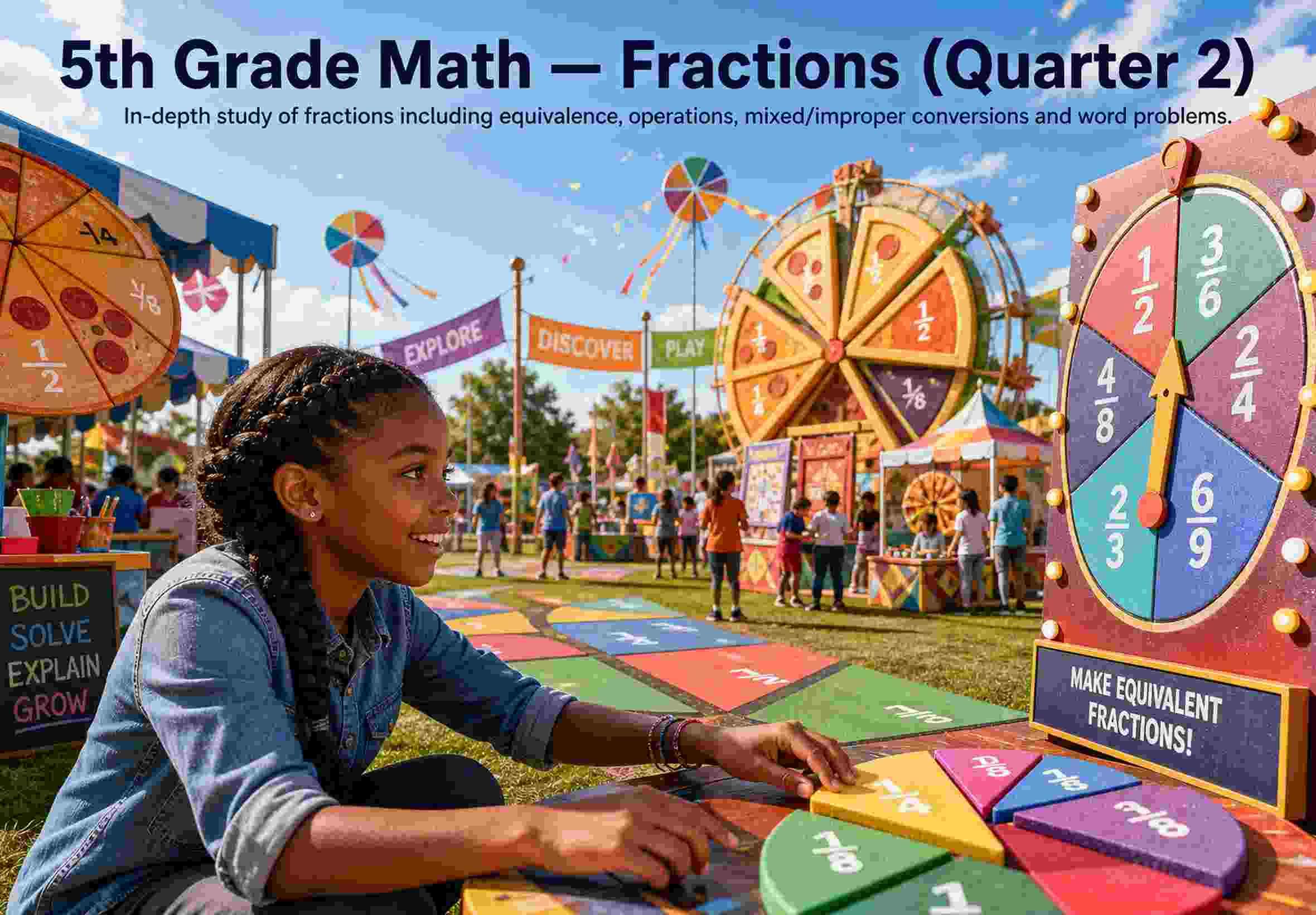 5th Grade Math — Fractions (Quarter 2)