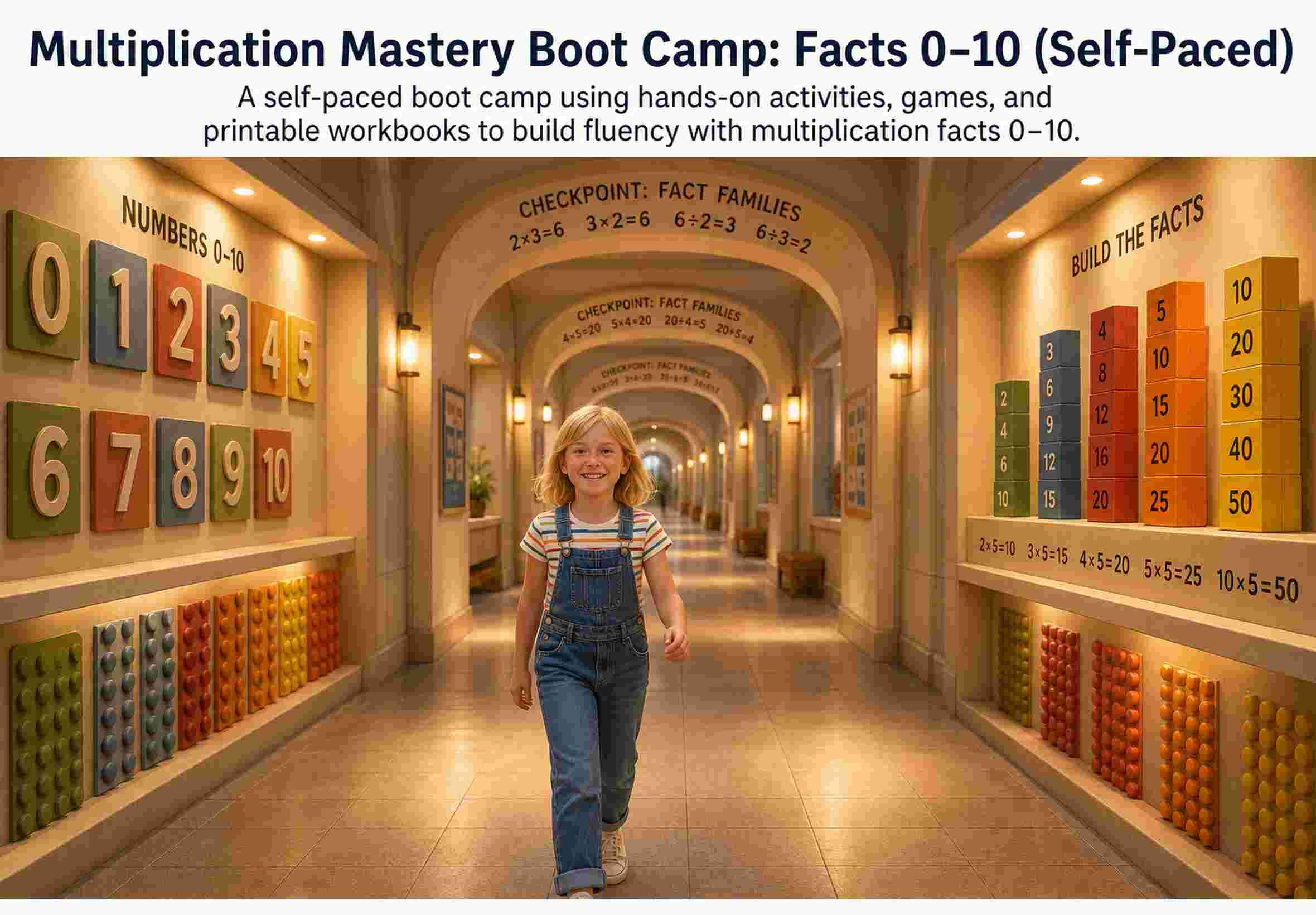 Multiplication Mastery Boot Camp: Facts 0–10 (Self-Paced)
