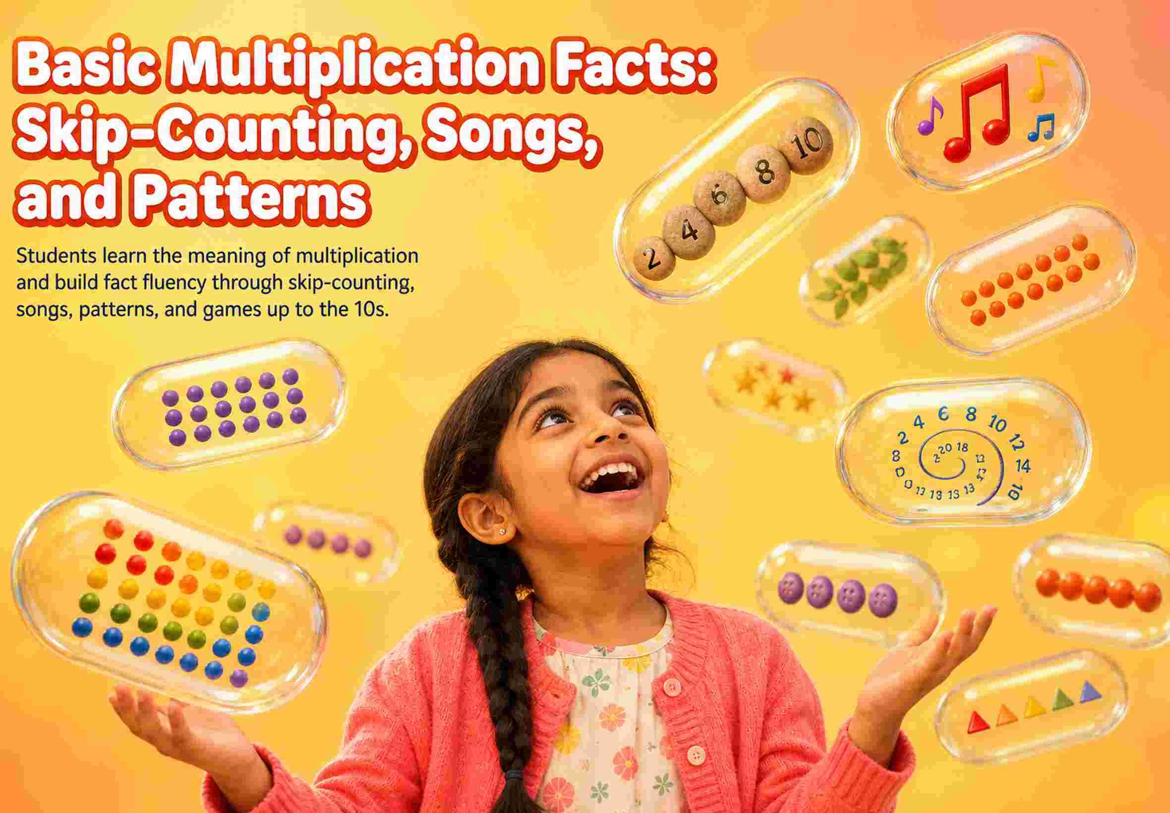 Basic Multiplication Facts: Skip-Counting, Songs, and Patterns
