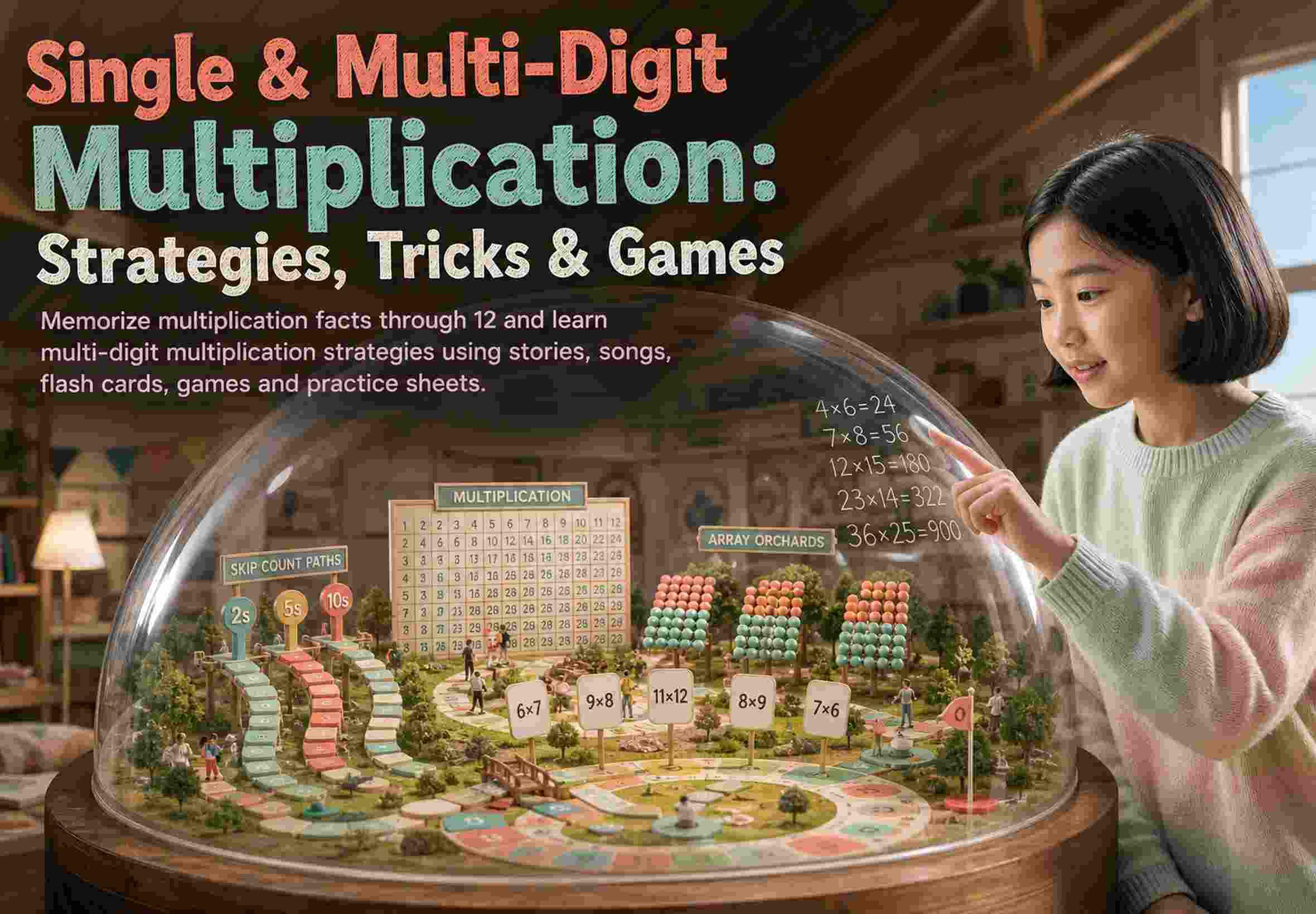 Single & Multi-Digit Multiplication: Strategies, Tricks & Games