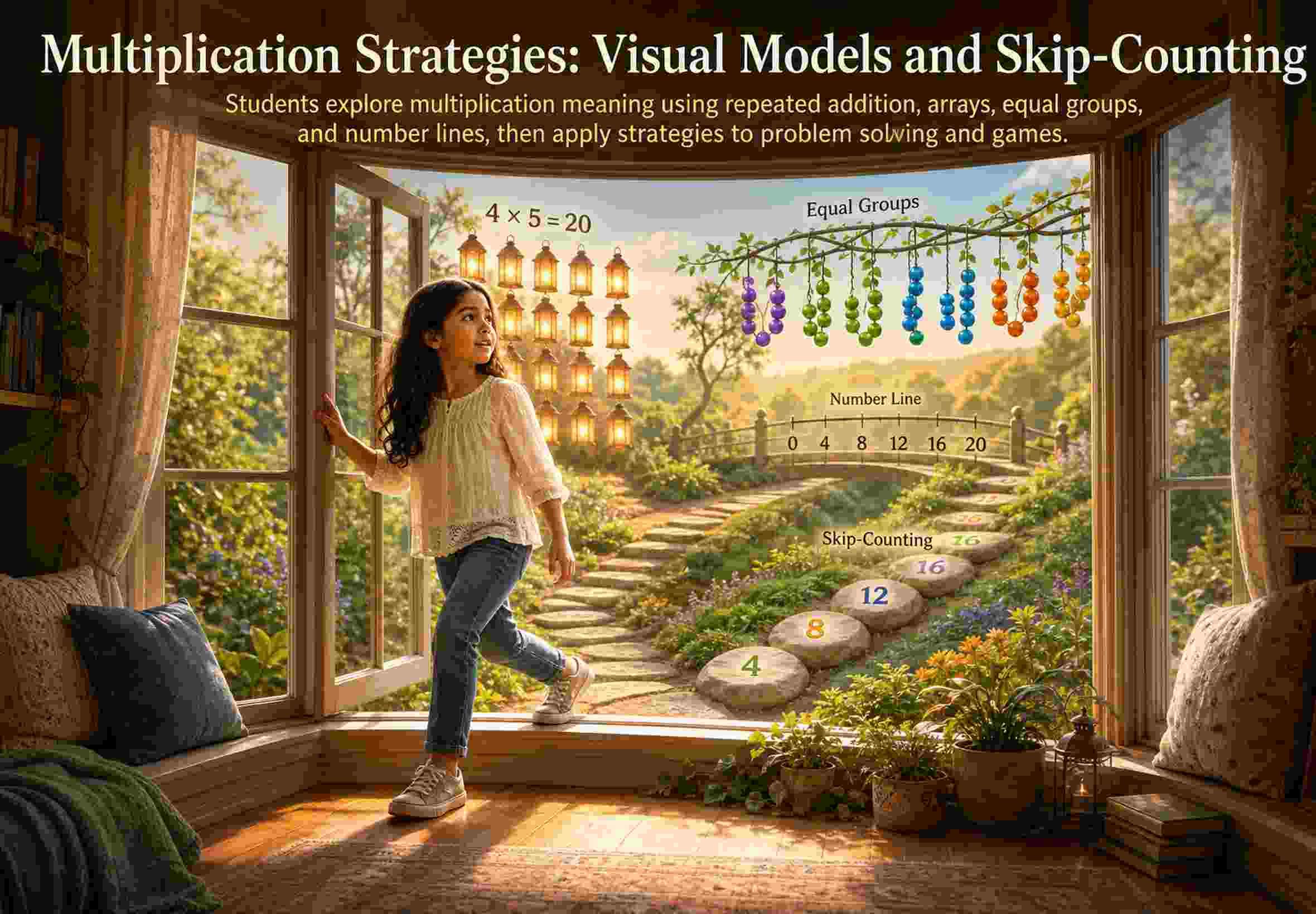 Multiplication Strategies: Visual Models and Skip-Counting