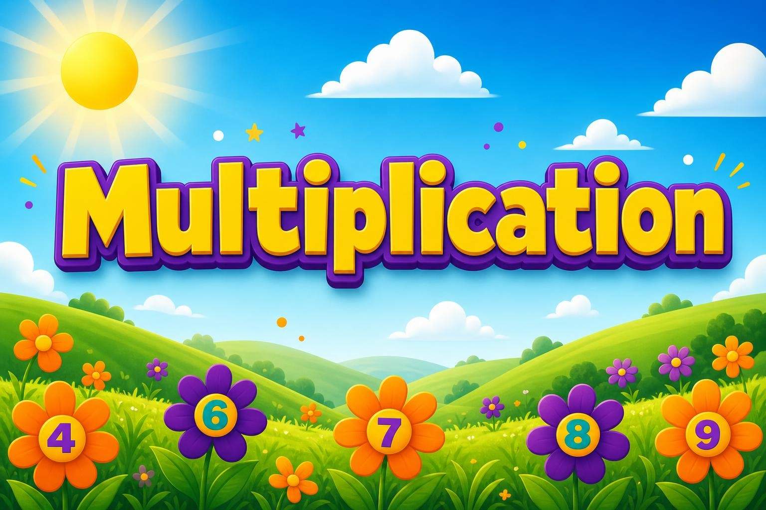 Multiplication Tables Practice: 4, 6, 7, 8, 9