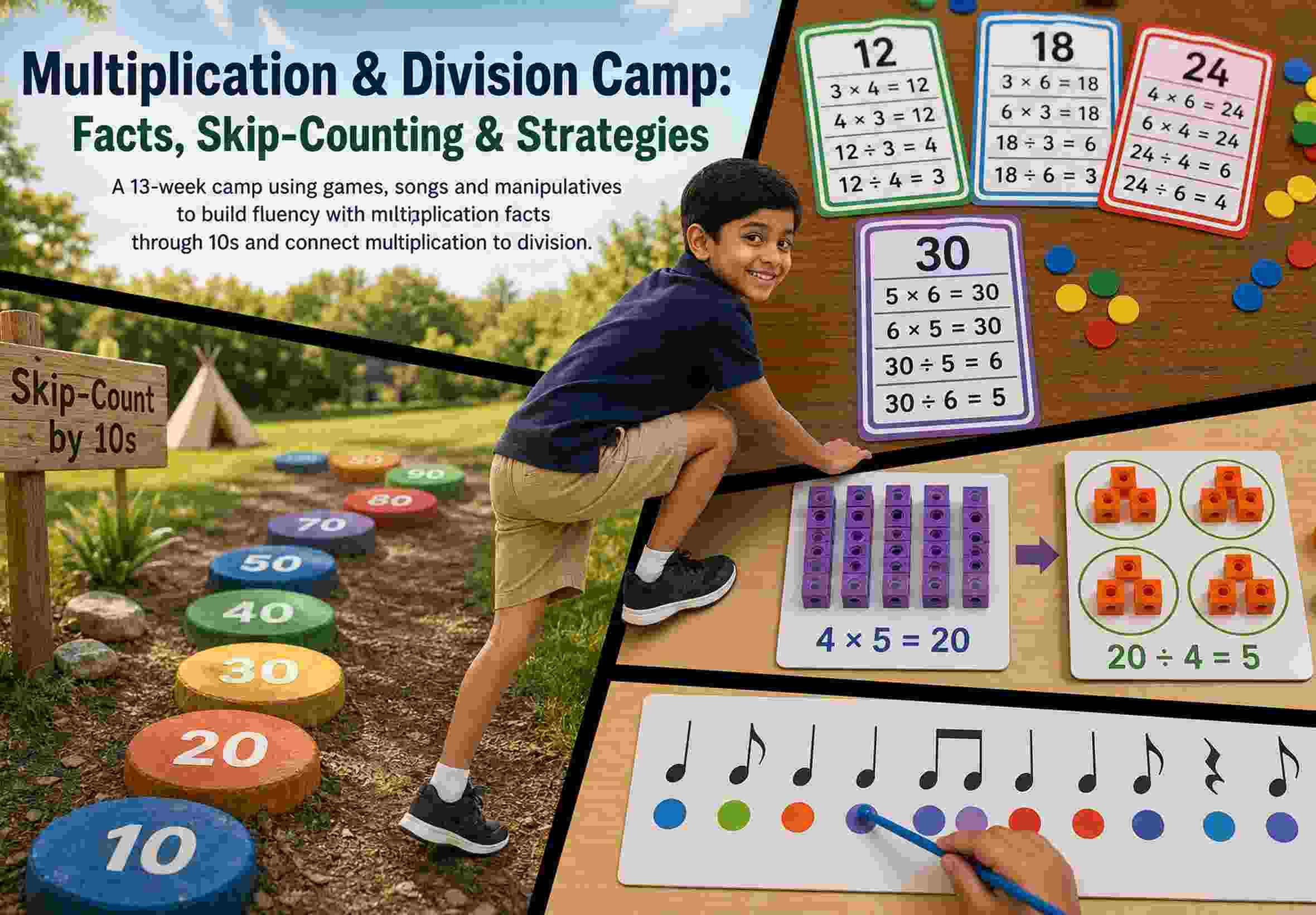 Multiplication & Division Camp: Facts, Skip-Counting & Strategies
