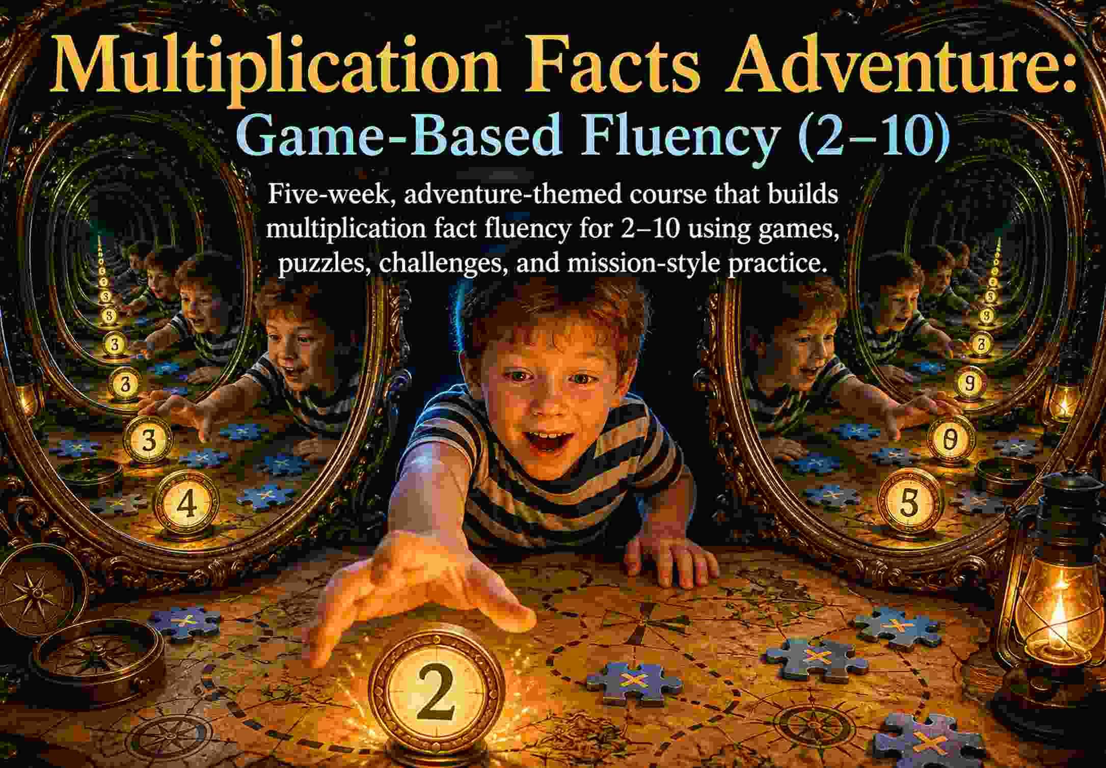 Multiplication Facts Adventure: Game-Based Fluency (2–10)