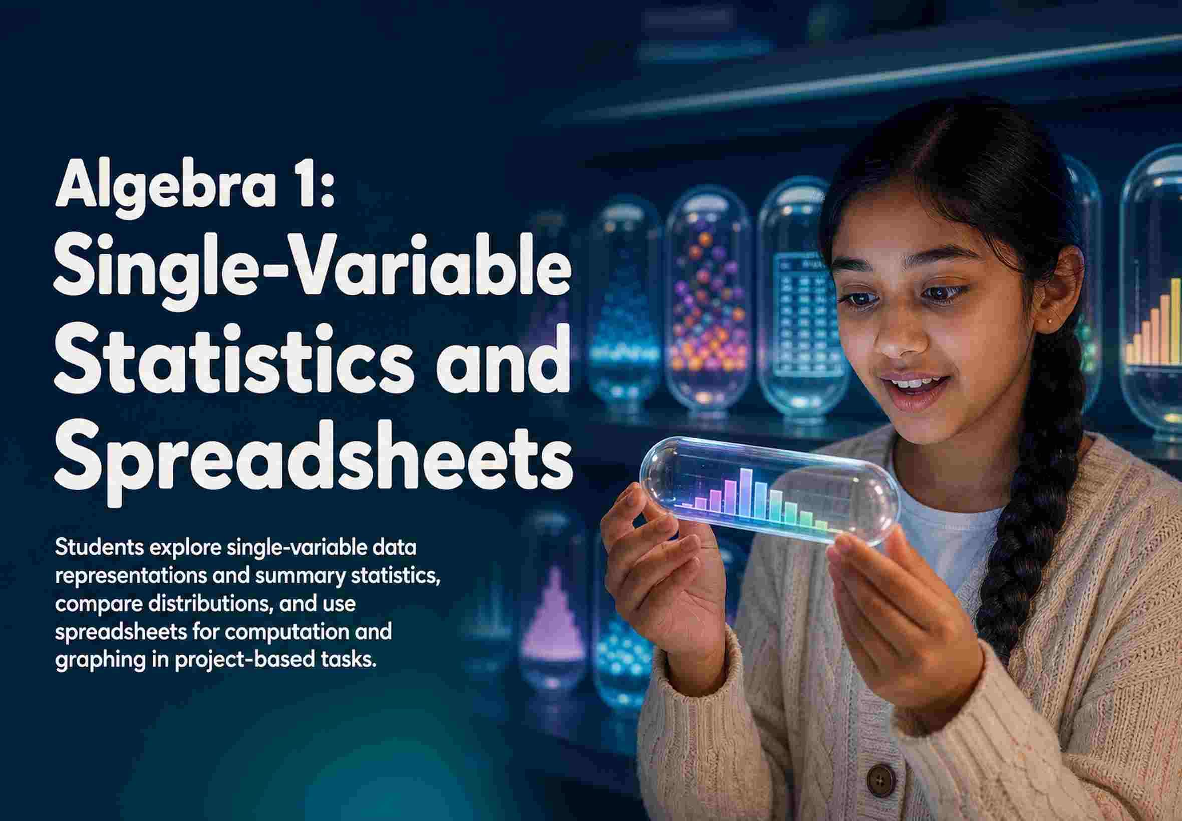 Algebra 1: Single-Variable Statistics and Spreadsheets