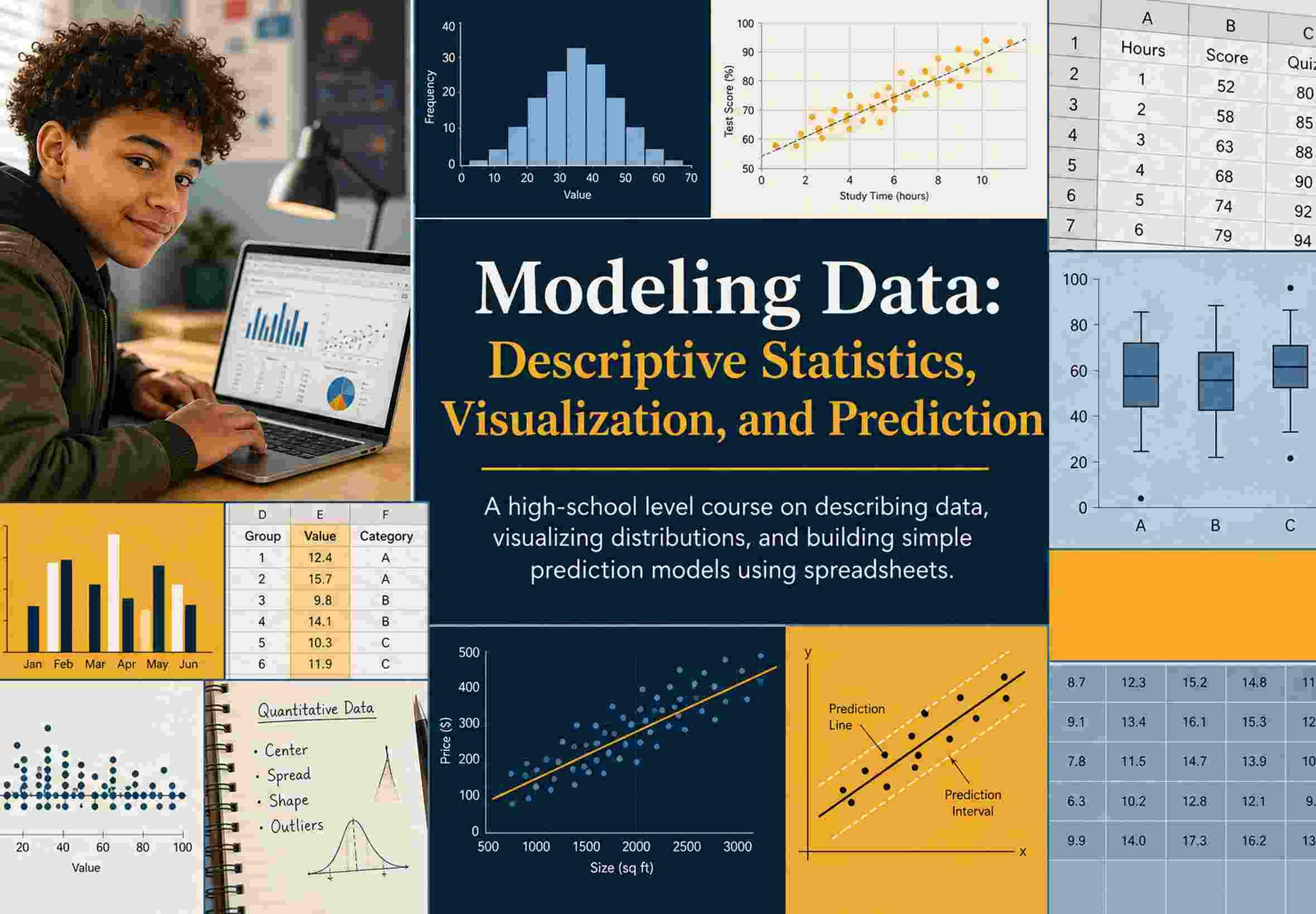 Modeling Data: Descriptive Statistics, Visualization, and Prediction