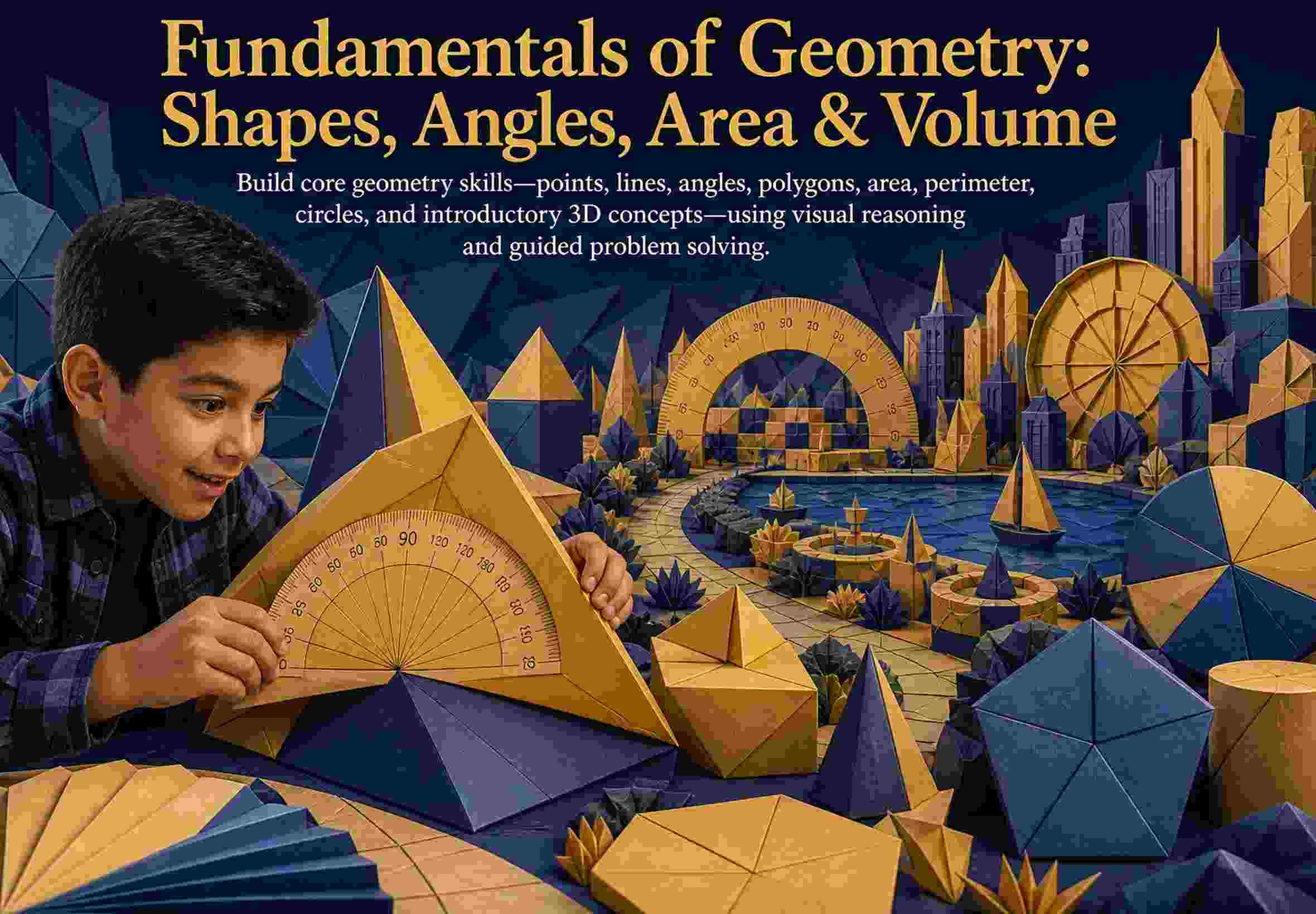 Fundamentals of Geometry: Shapes, Angles, Area & Volume