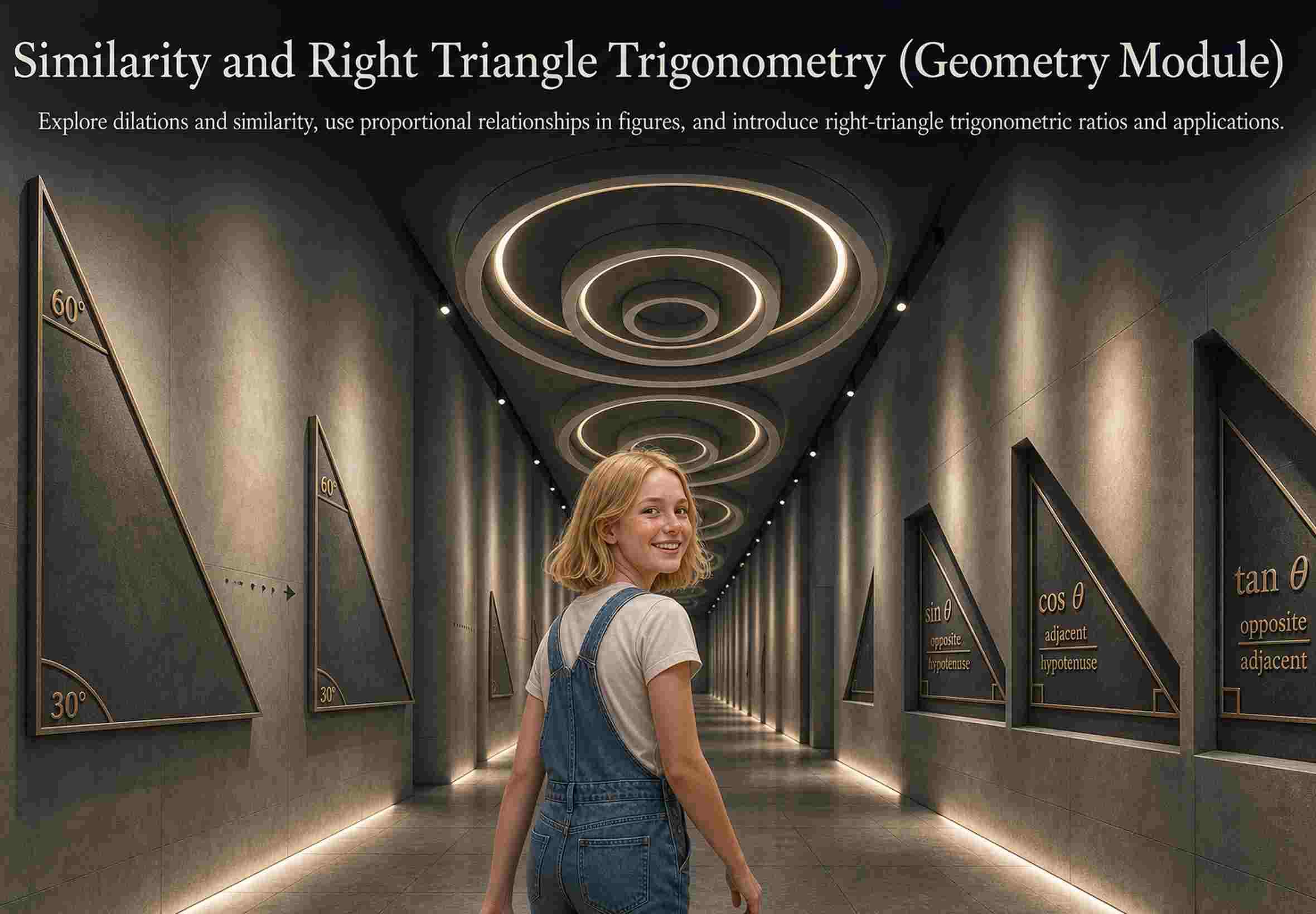 Similarity and Right Triangle Trigonometry (Geometry Module)