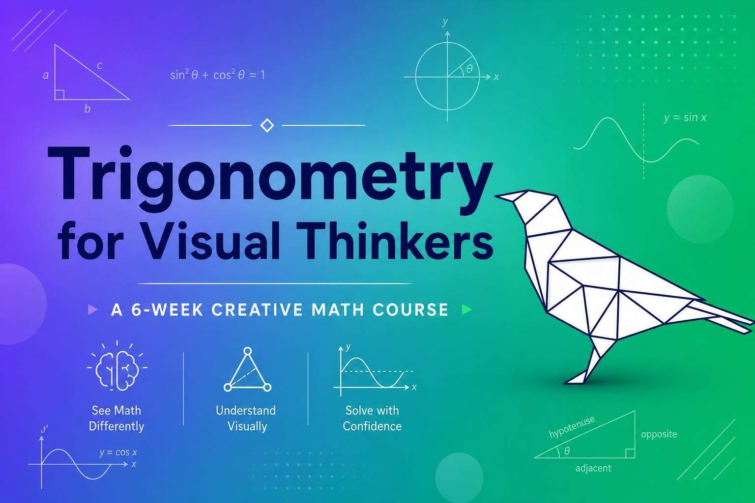 Trigonometry for Visual Thinkers: Triangles, Unit Circle, and Waves