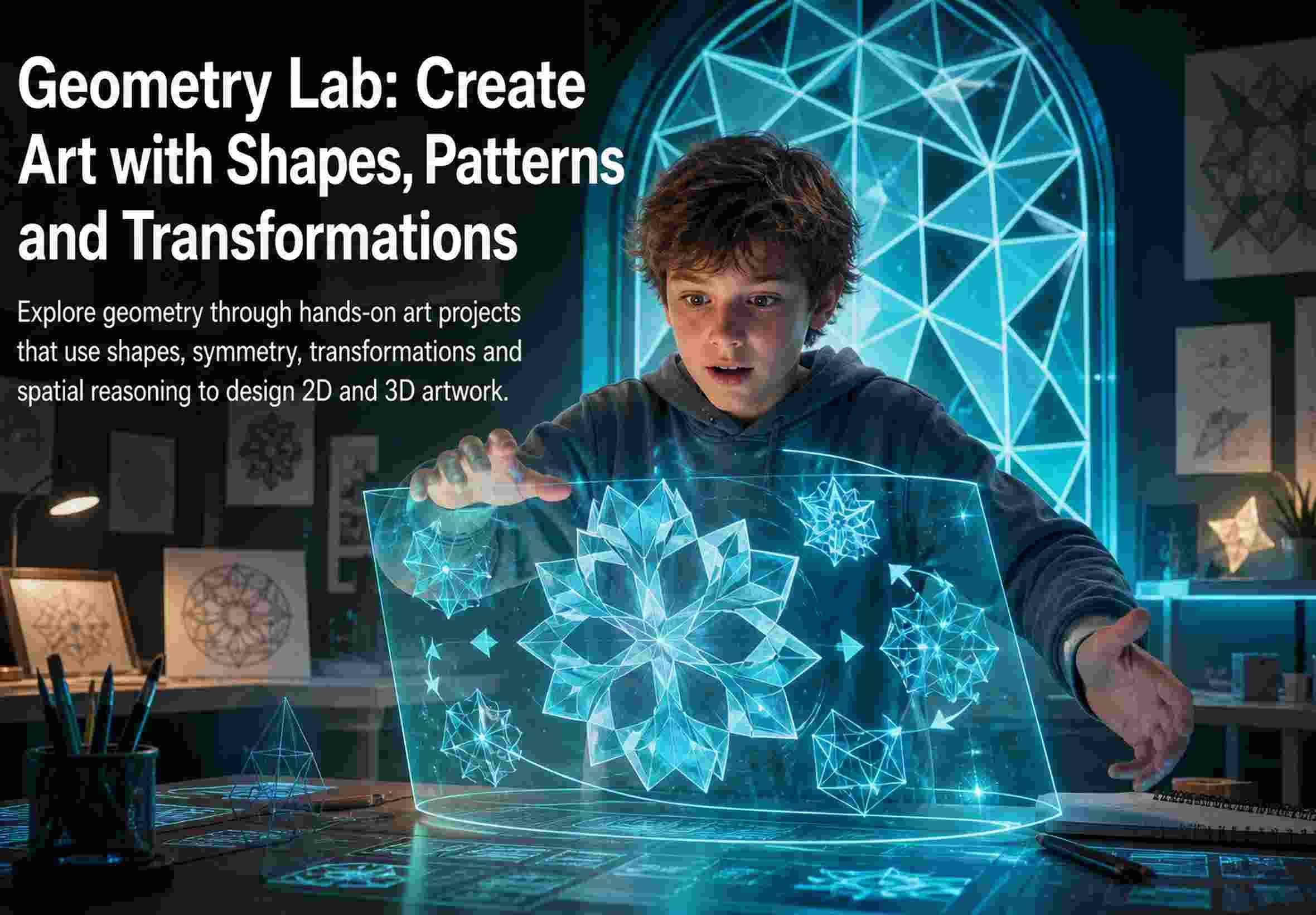 Geometry Lab: Create Art with Shapes, Patterns and Transformations