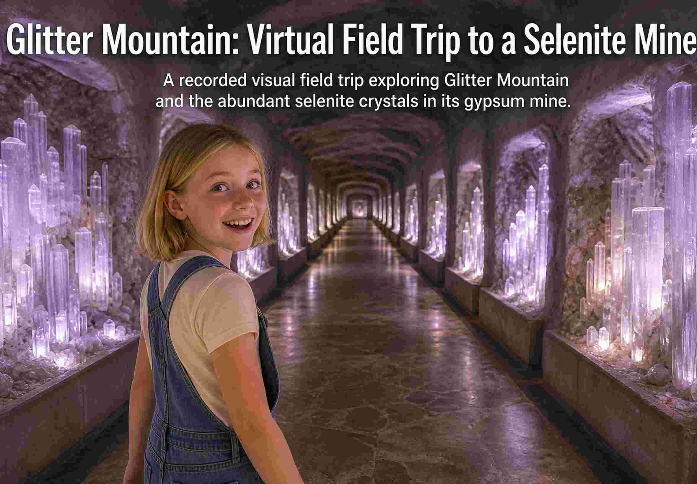 Glitter Mountain: Virtual Field Trip to a Selenite Mine