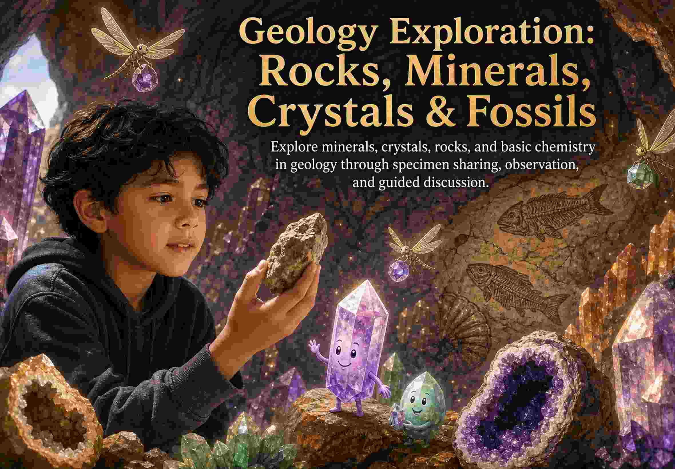 Geology Exploration: Rocks, Minerals, Crystals & Fossils