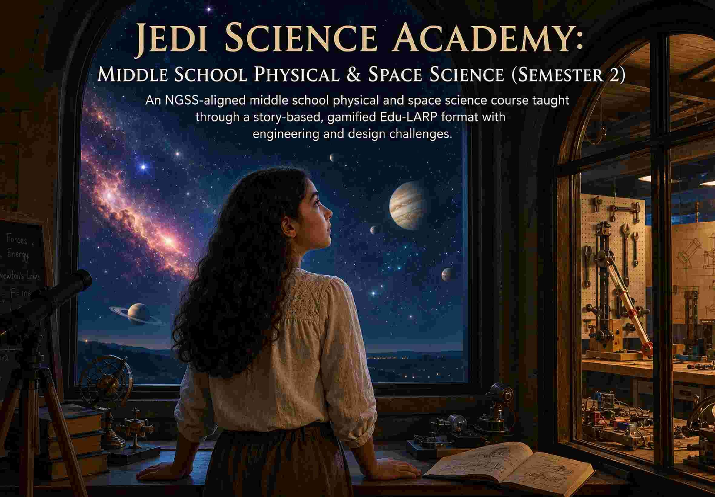 Jedi Science Academy: Middle School Physical & Space Science (Semester 2)
