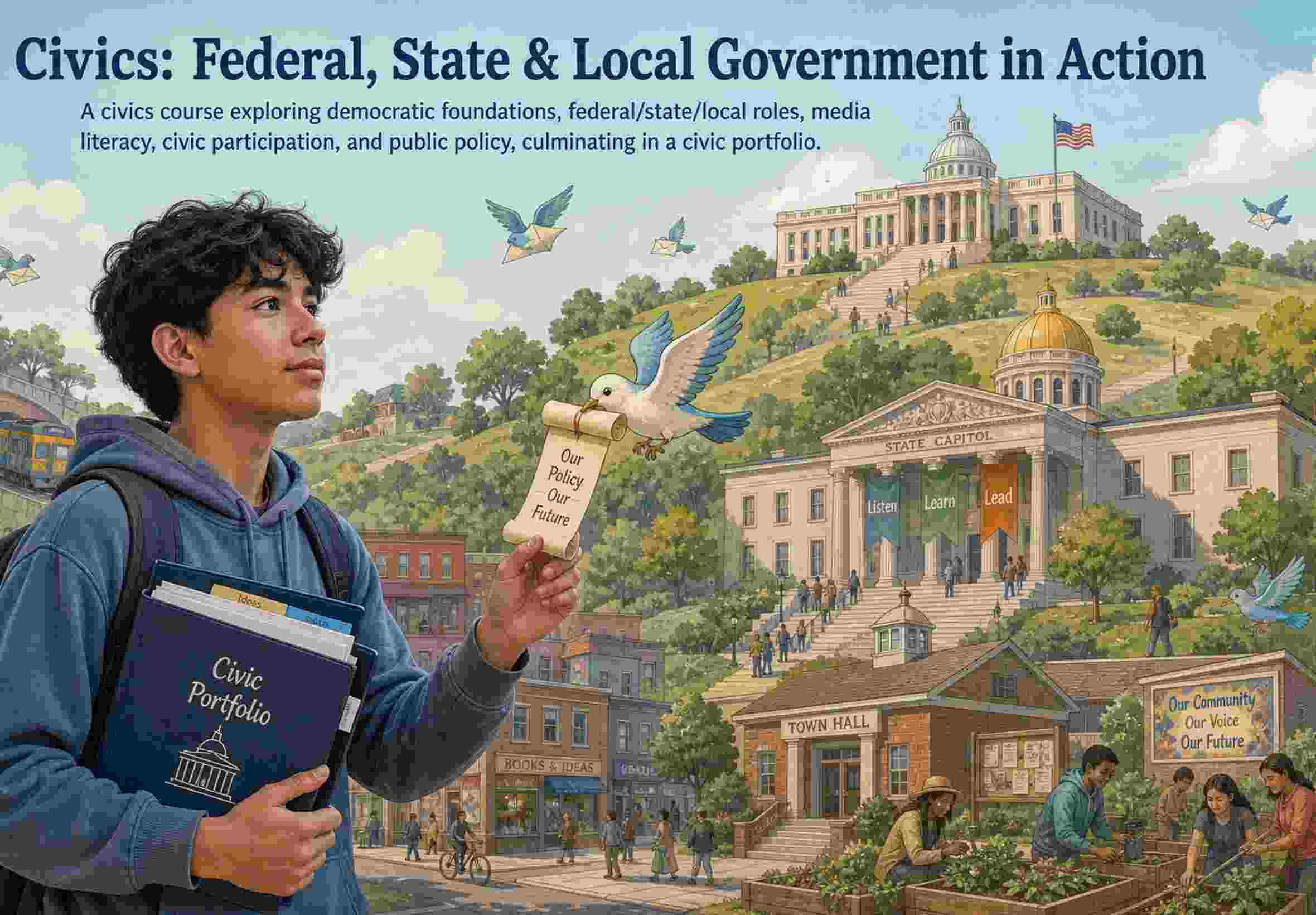 Civics: Federal, State & Local Government in Action