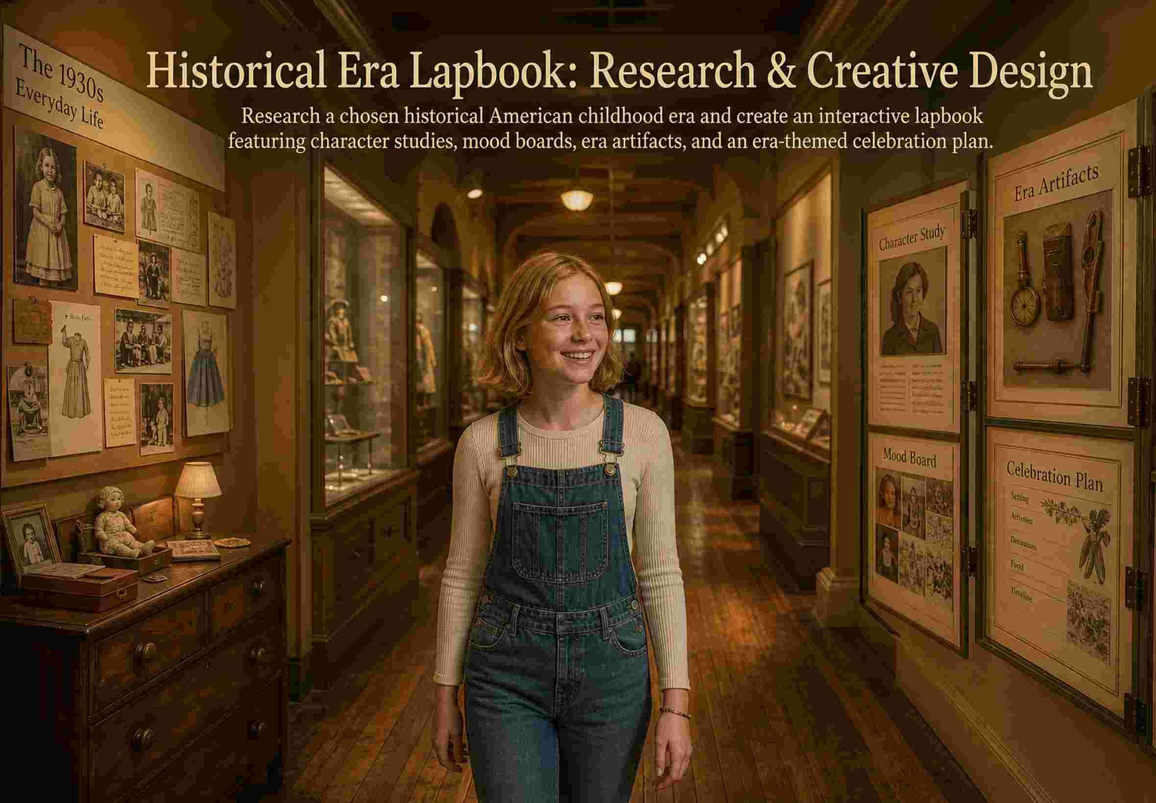 American Girl Era Lapbook: Historical Research & Creative Design