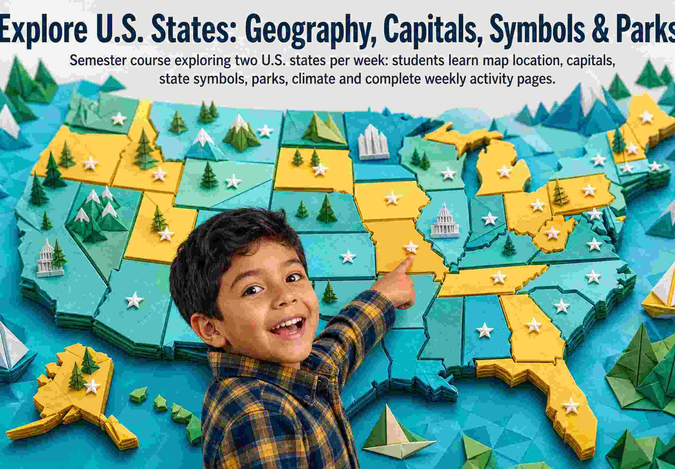 Explore U.S. States: Geography, Capitals, Symbols & Parks