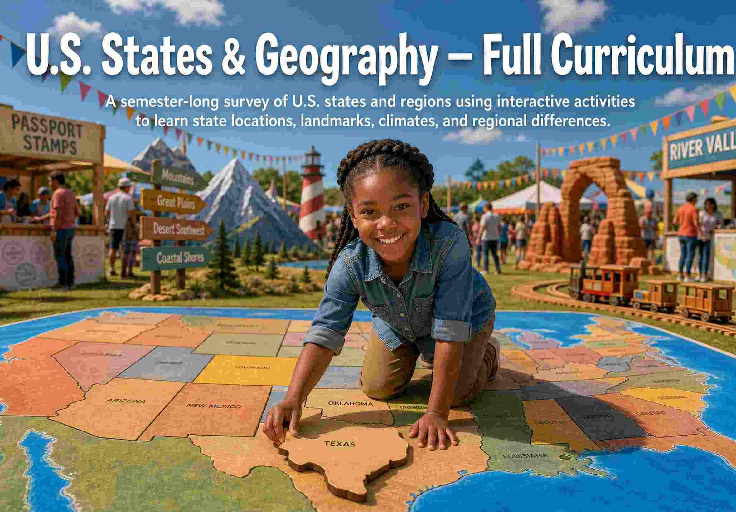 U.S. States & Geography — Full Curriculum
