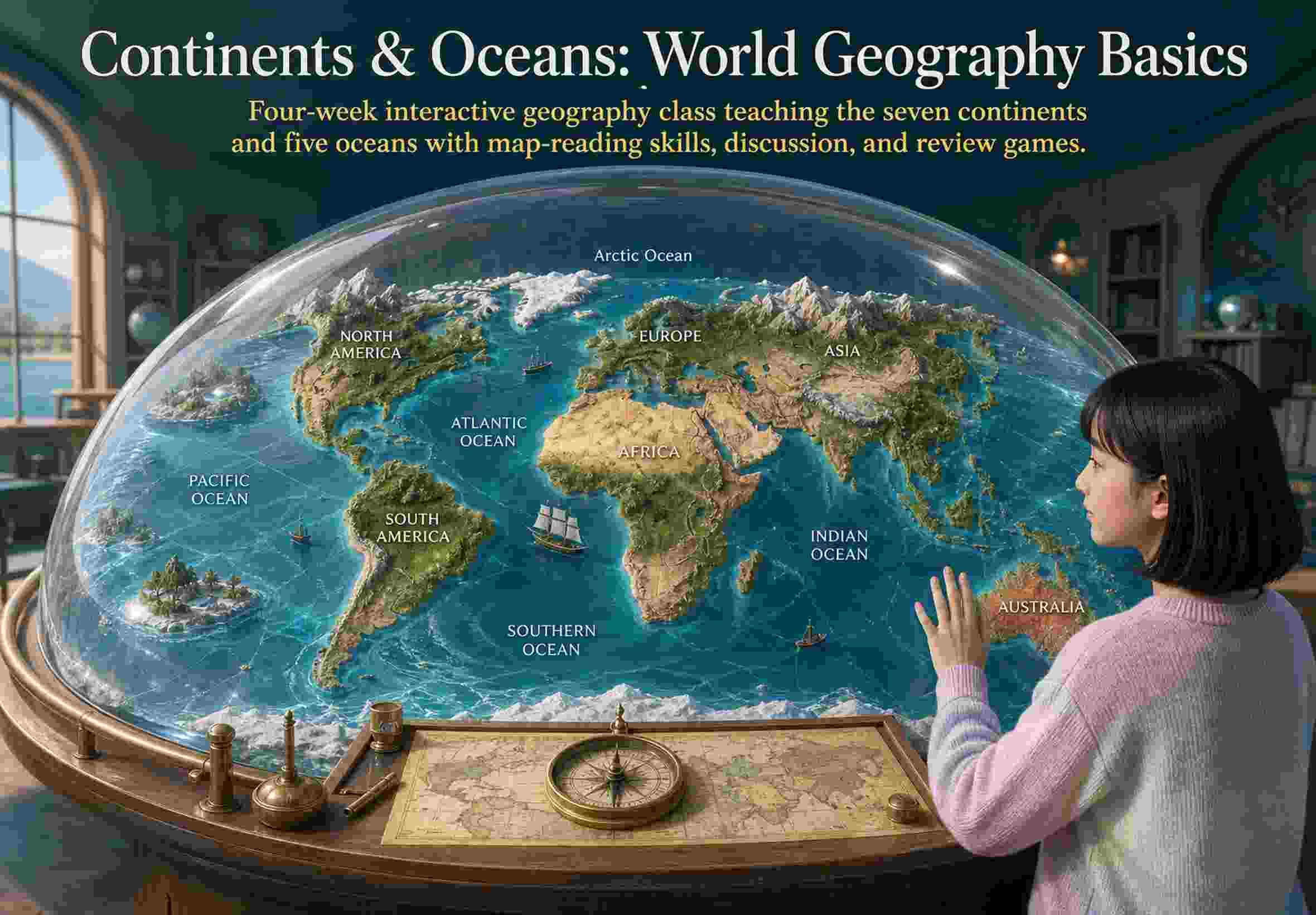 Continents & Oceans: World Geography Basics