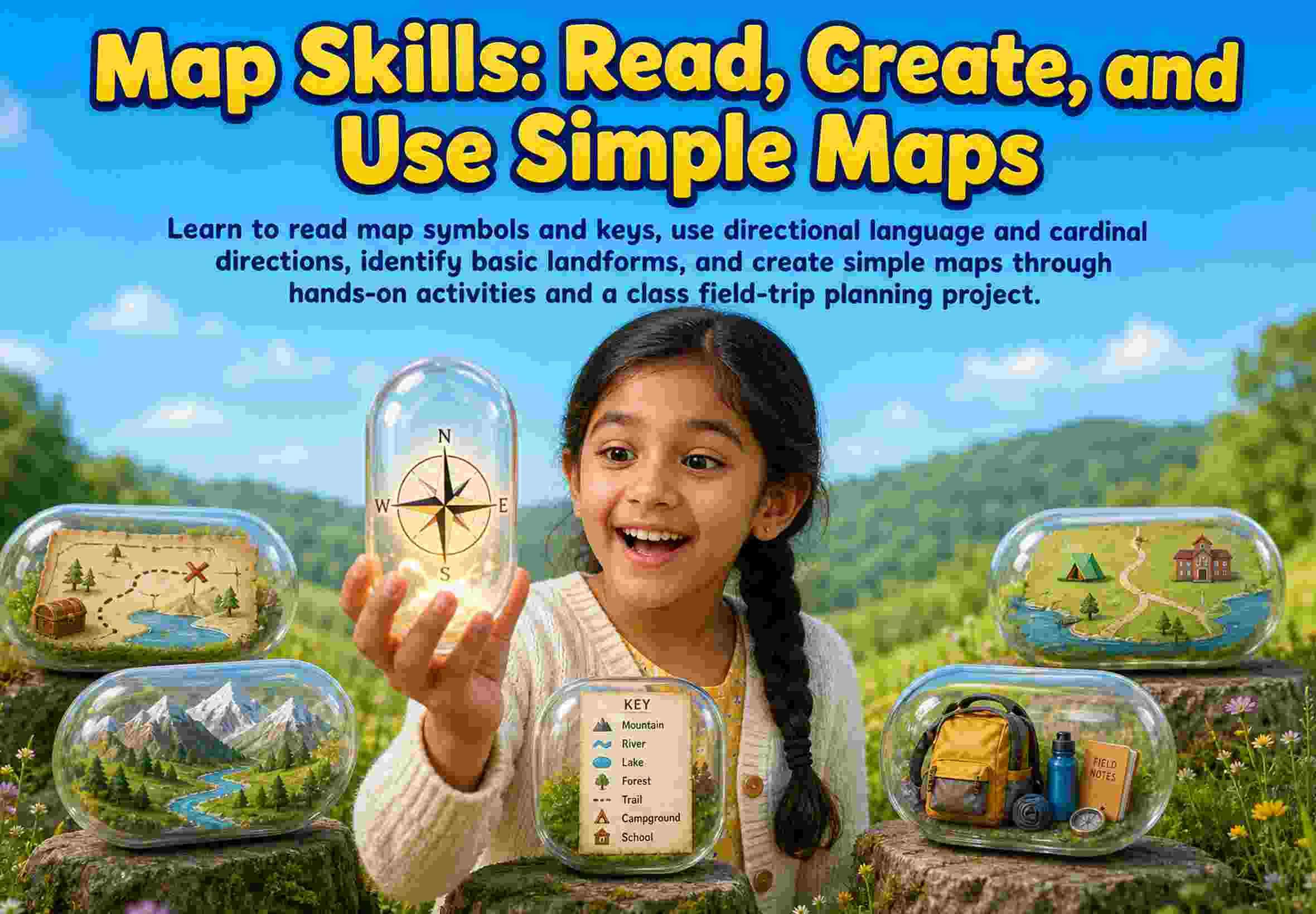 Map Skills: Read, Create, and Use Simple Maps