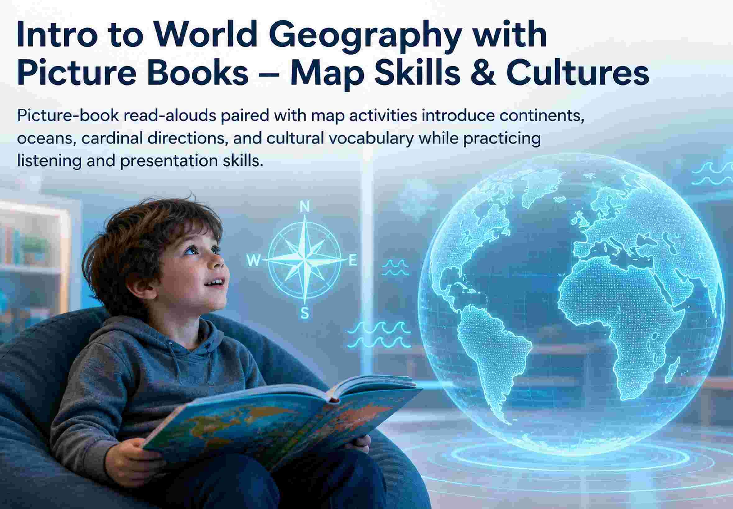 Intro to World Geography with Picture Books — Map Skills & Cultures
