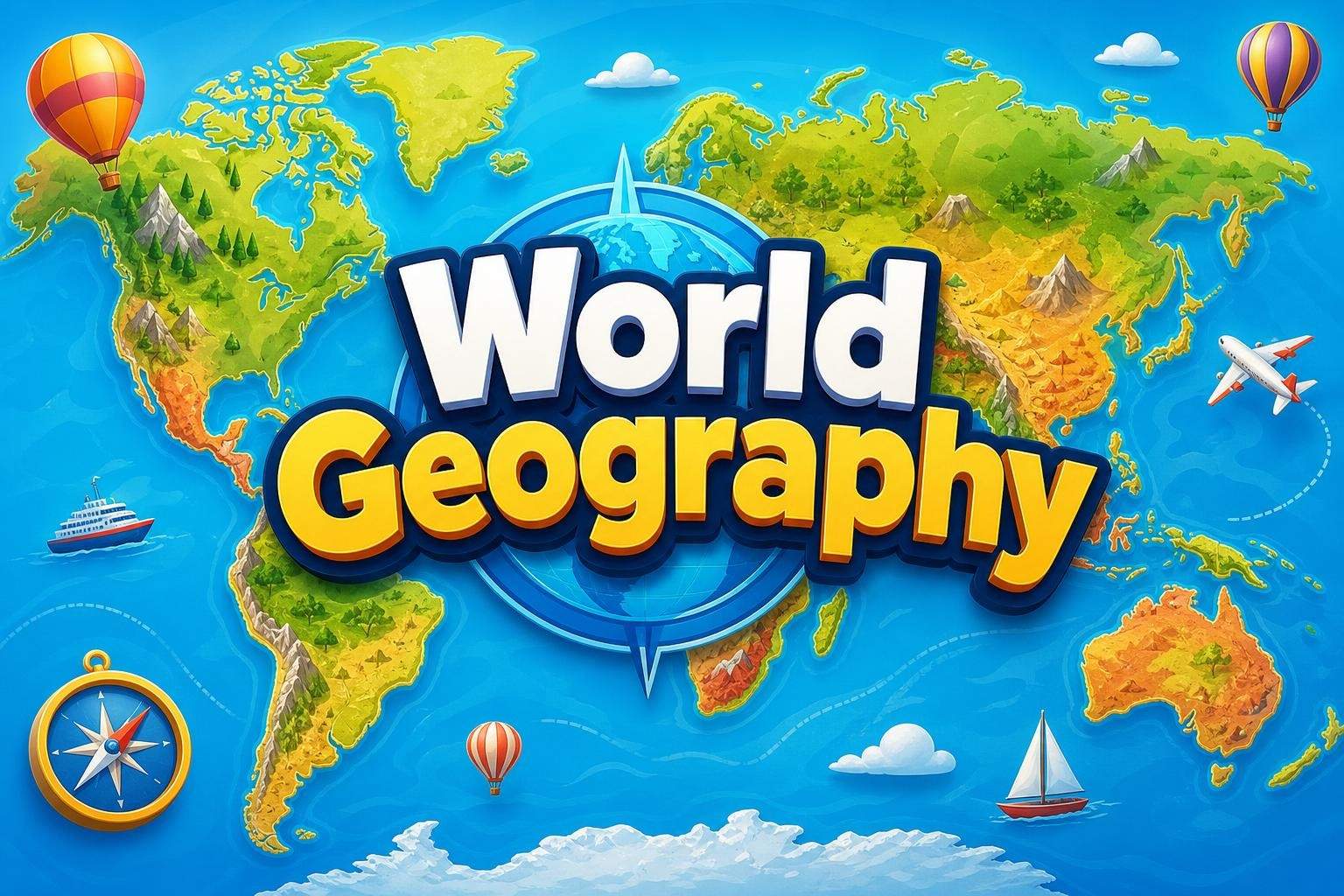 World Geography: Countries, Capitals, and Landmarks