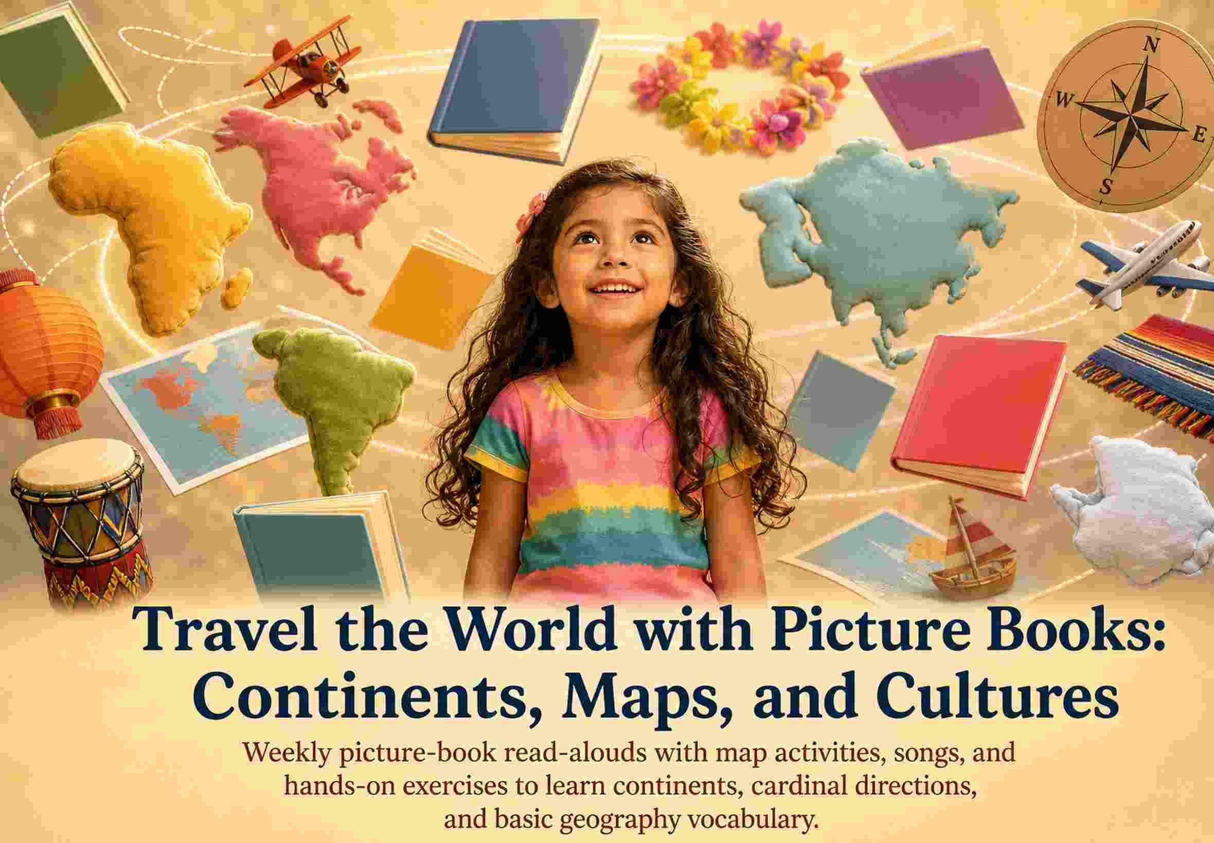 Travel the World with Picture Books: Continents, Maps, and Cultures