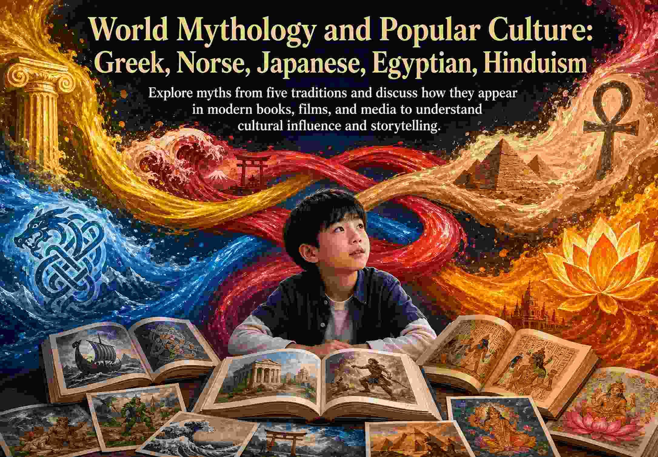 World Mythology and Popular Culture: Greek, Norse, Japanese, Egyptian, Hinduism