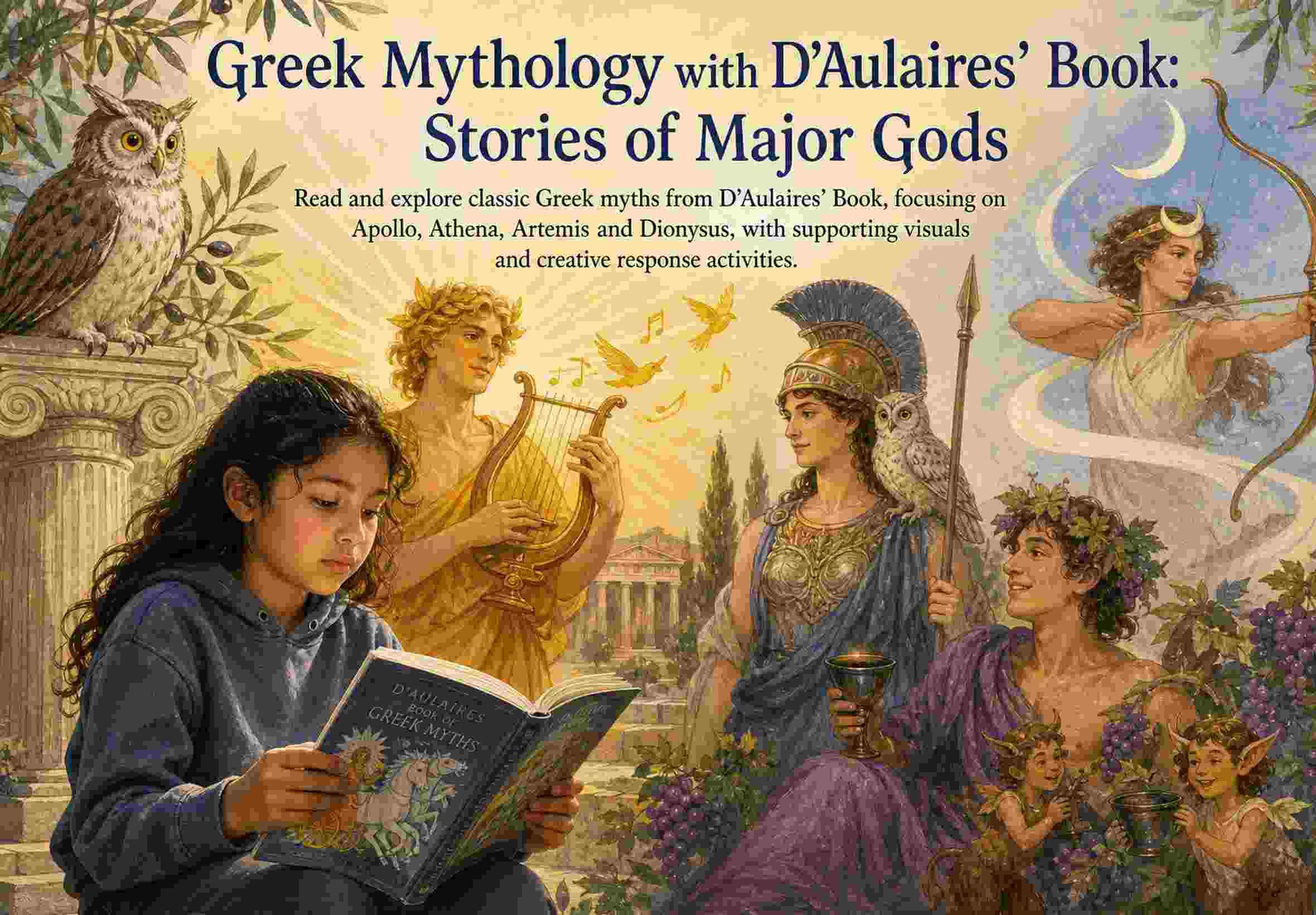 Greek Mythology with D’Aulaires’ Book: Stories of Major Gods