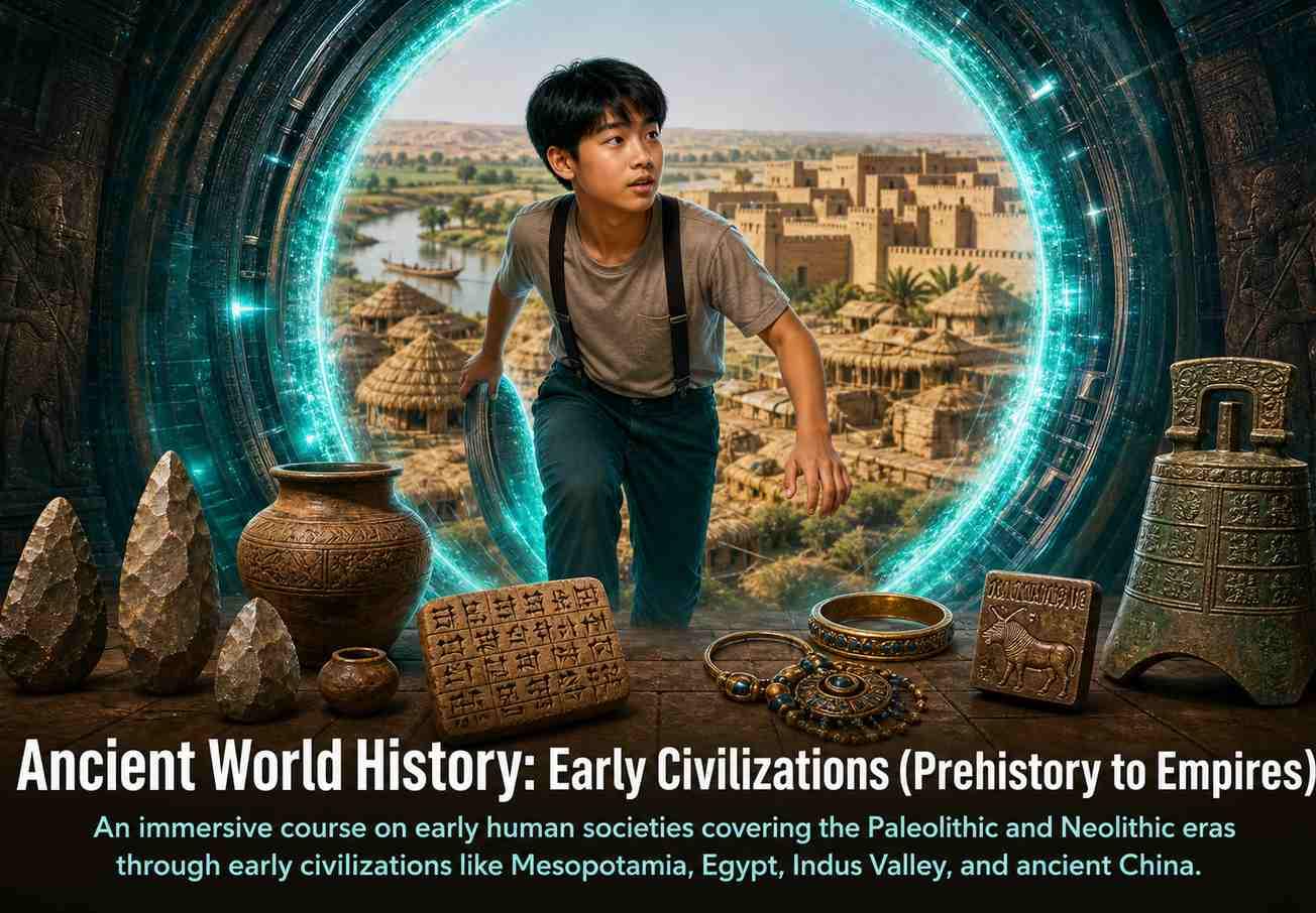 Ancient World History: Early Civilizations (Prehistory to Empires)