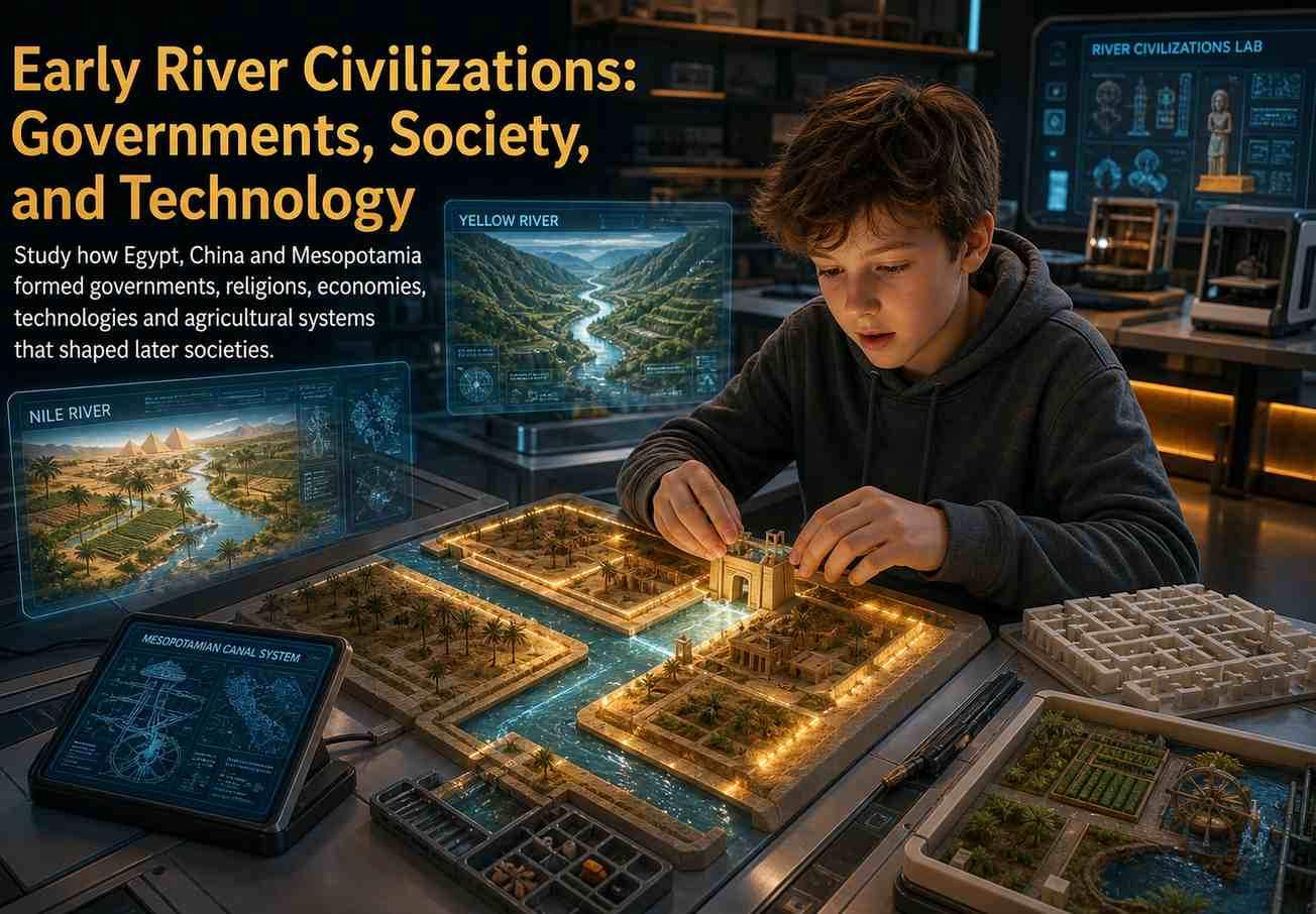Early River Civilizations: Governments, Society, and Technology