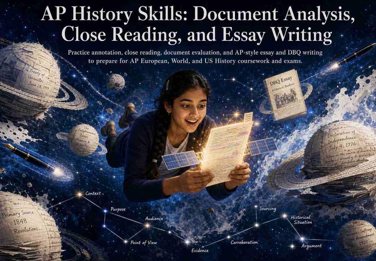 AP History Skills: Document Analysis, Close Reading, and Essay Writing