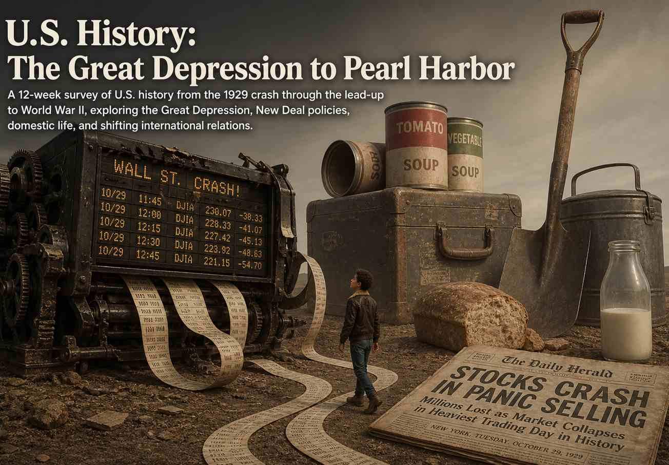 U.S. History: The Great Depression to Pearl Harbor