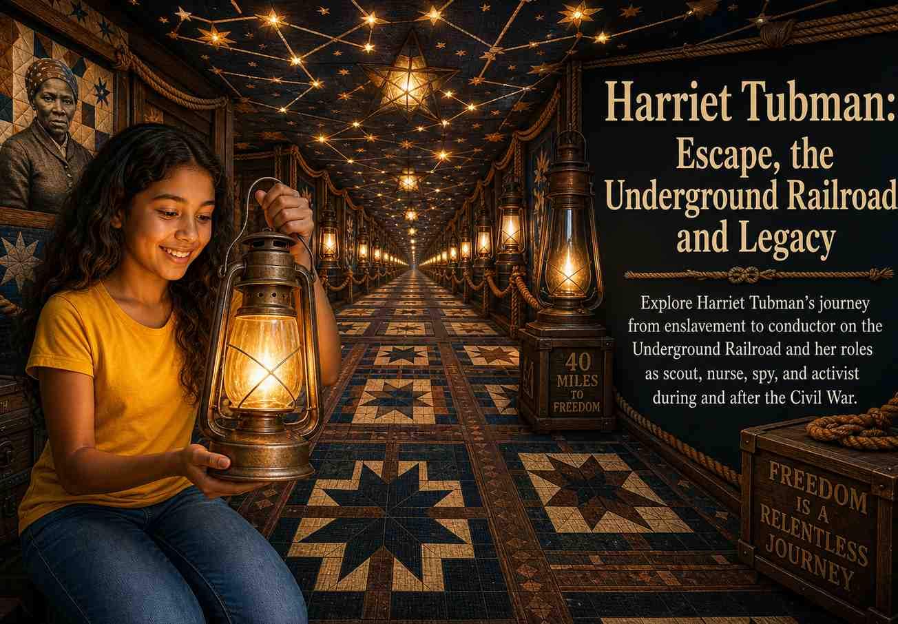 Harriet Tubman: Escape, the Underground Railroad, and Legacy