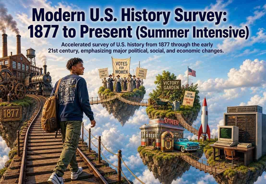Modern U.S. History Survey: 1877 to Present (Summer Intensive)