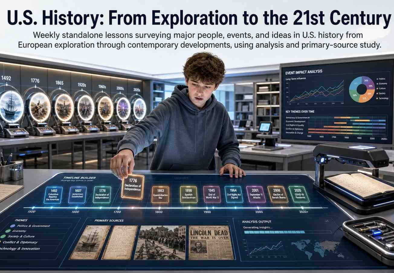U.S. History: From Exploration to the 21st Century