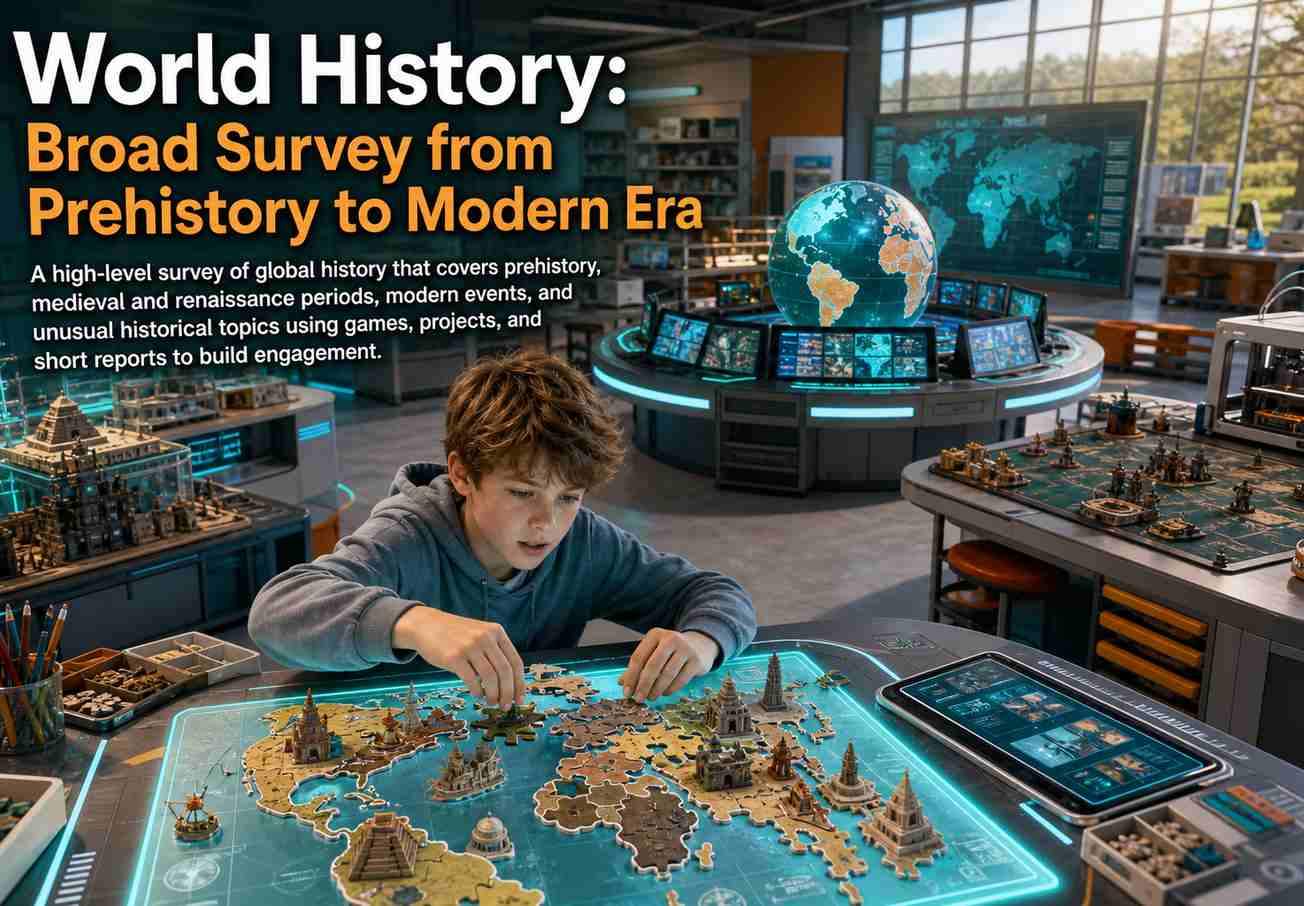 World History: Broad Survey from Prehistory to Modern Era