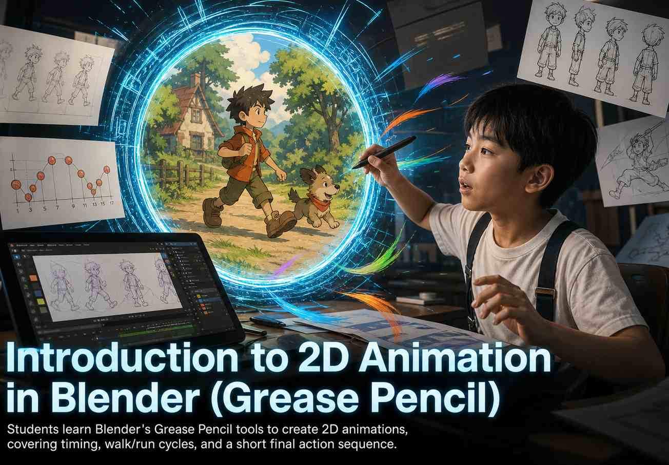 Introduction to 2D Animation in Blender (Grease Pencil)