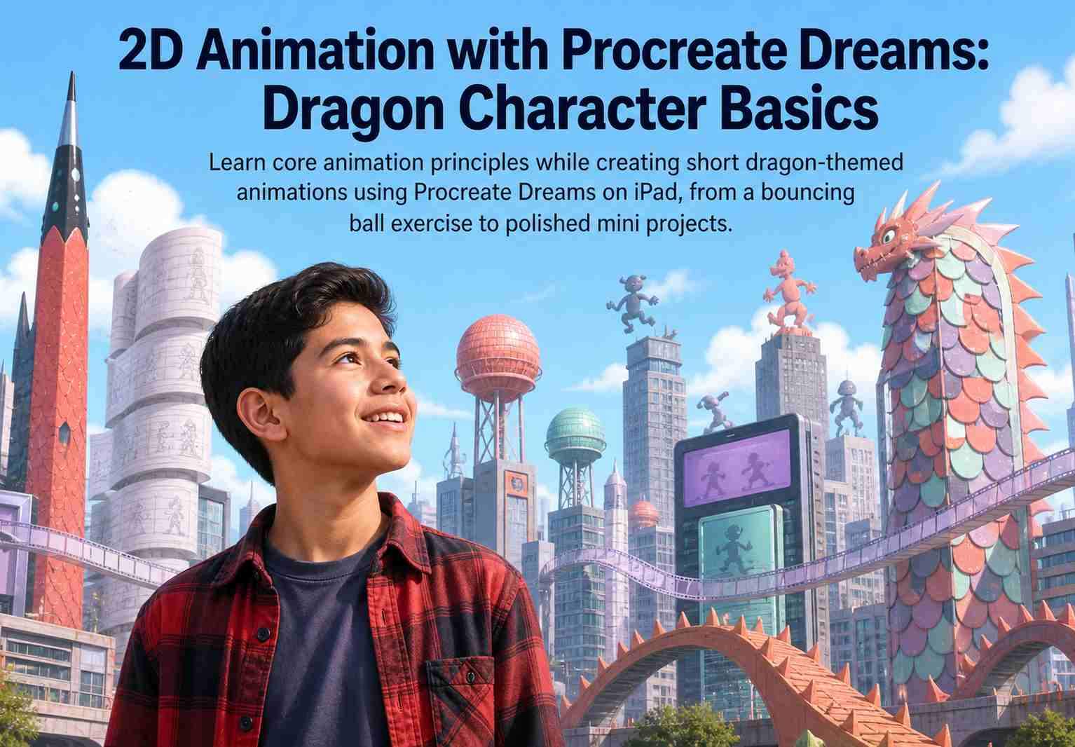 2D Animation with Procreate Dreams: Dragon Character Basics