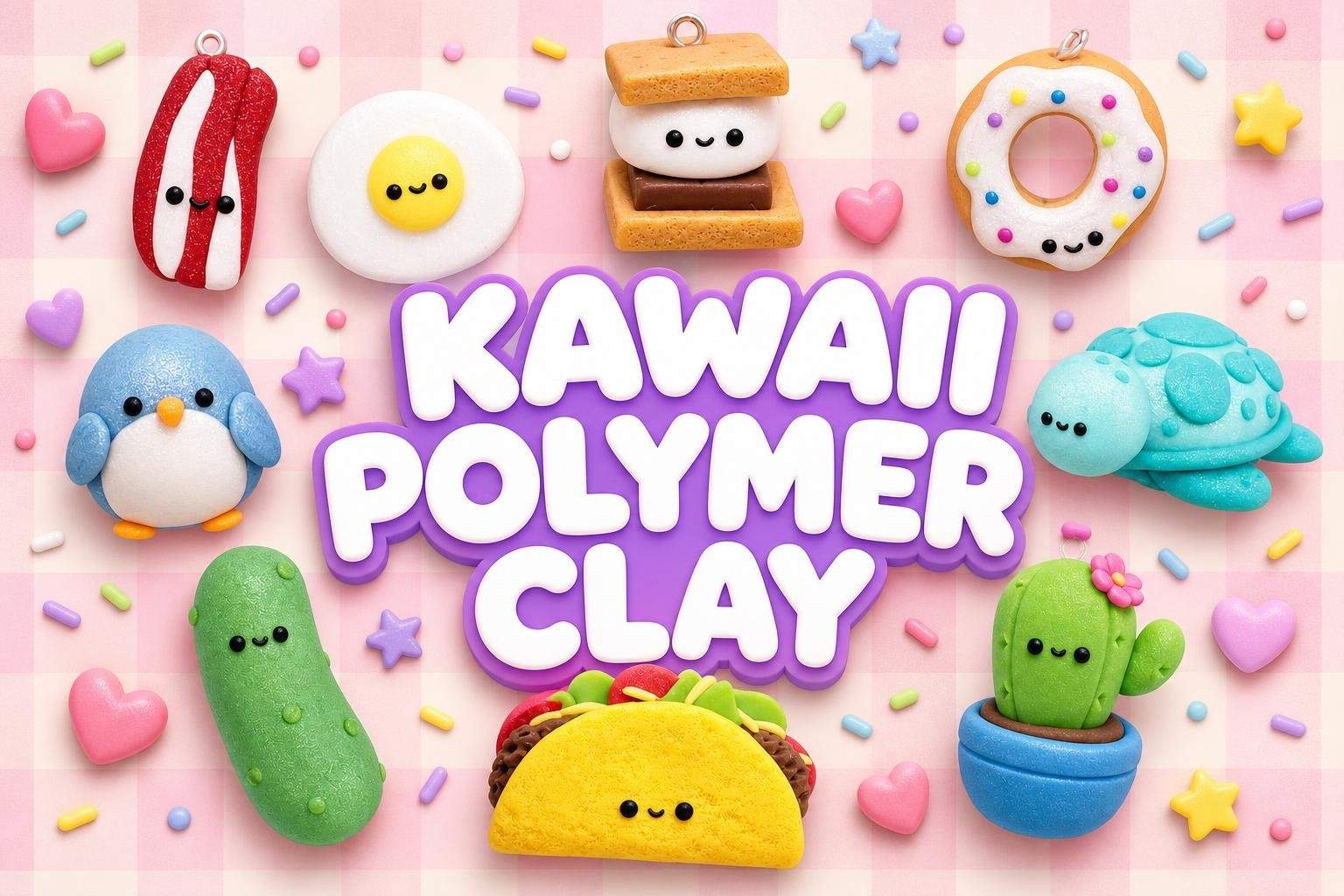 Polymer Clay Kawaii Charms: Cute Foods, Animals, and Miniatures