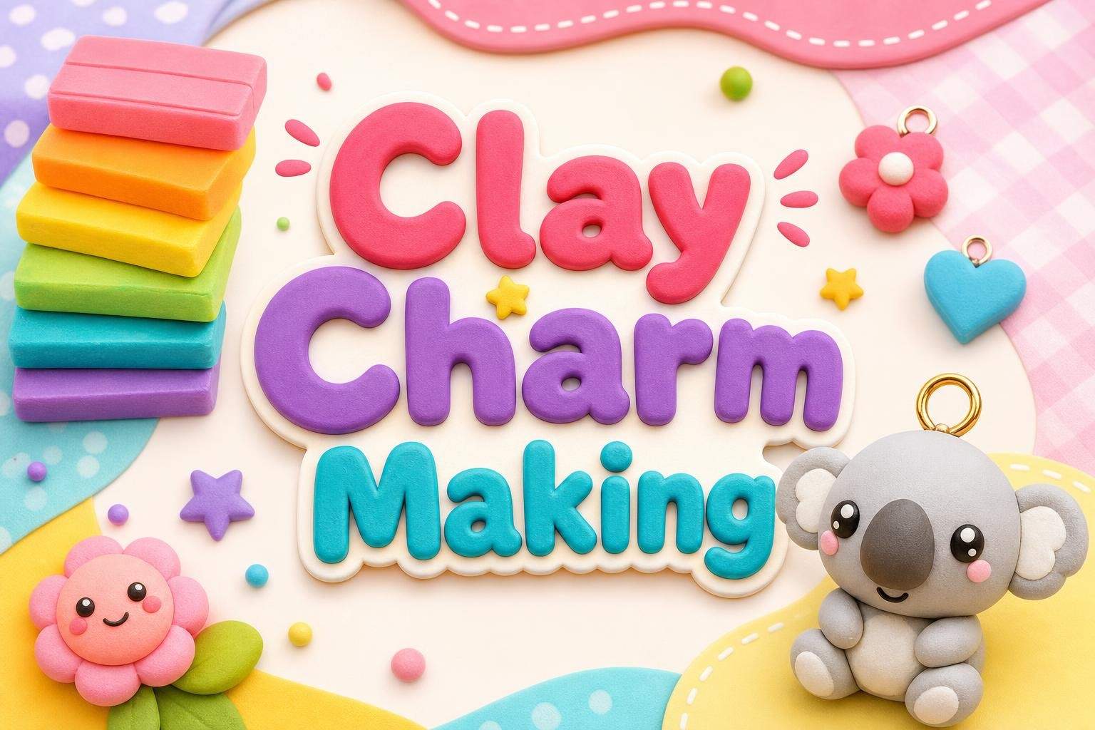 Clay Charm Making: Animal-Themed Polymer Clay Charms