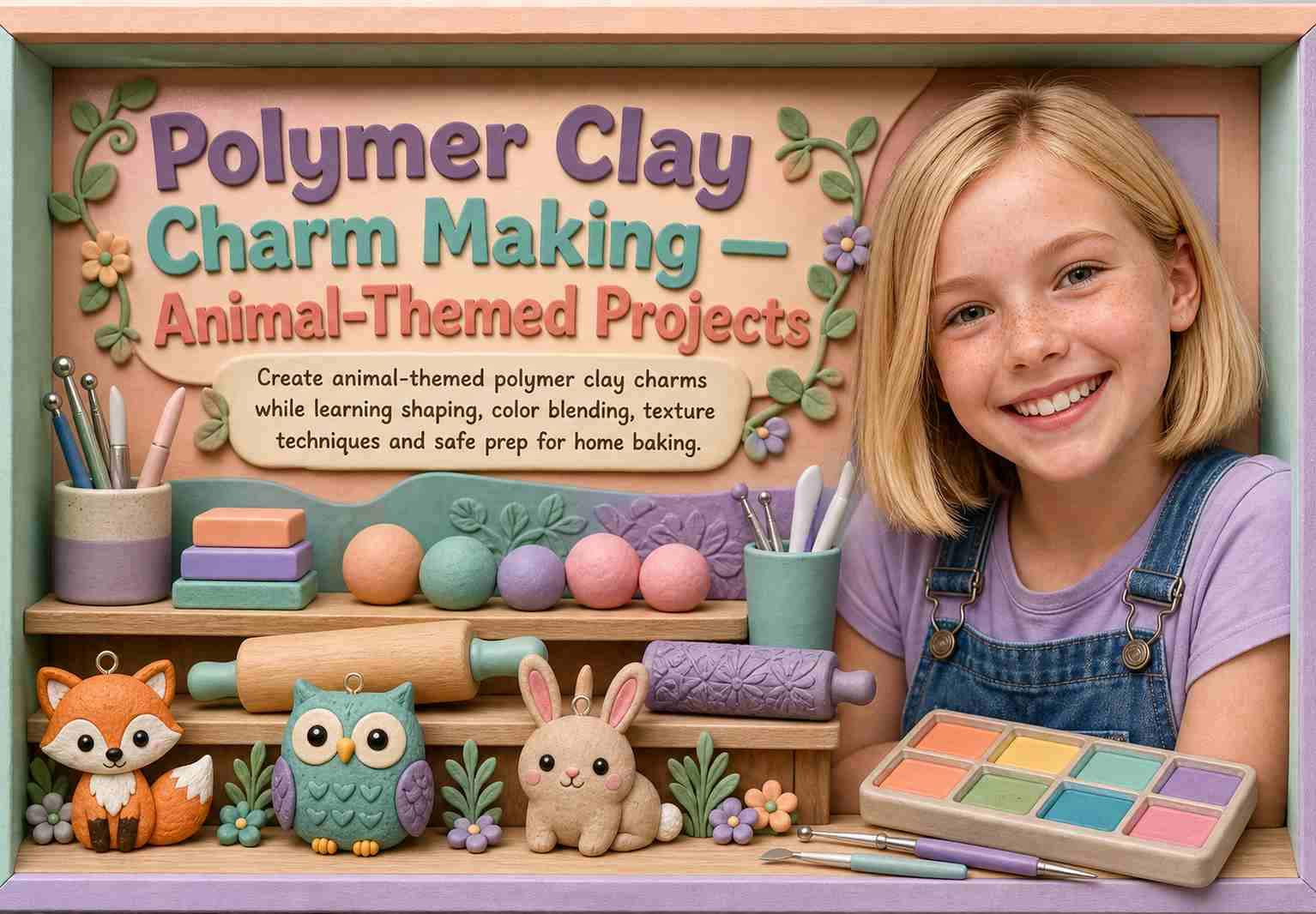 Polymer Clay Charm Making — Animal-Themed Projects