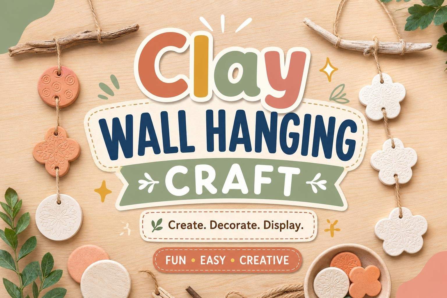 Clay Wall Hanging with Air-Dry Clay