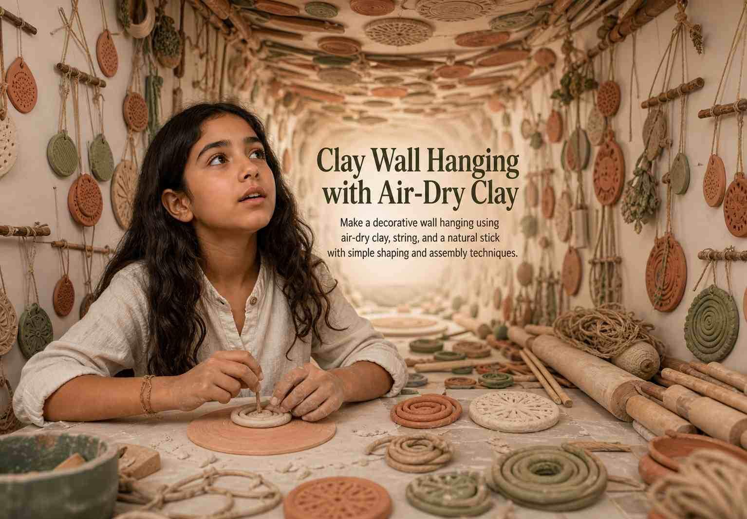 Clay Wall Hanging with Air-Dry Clay