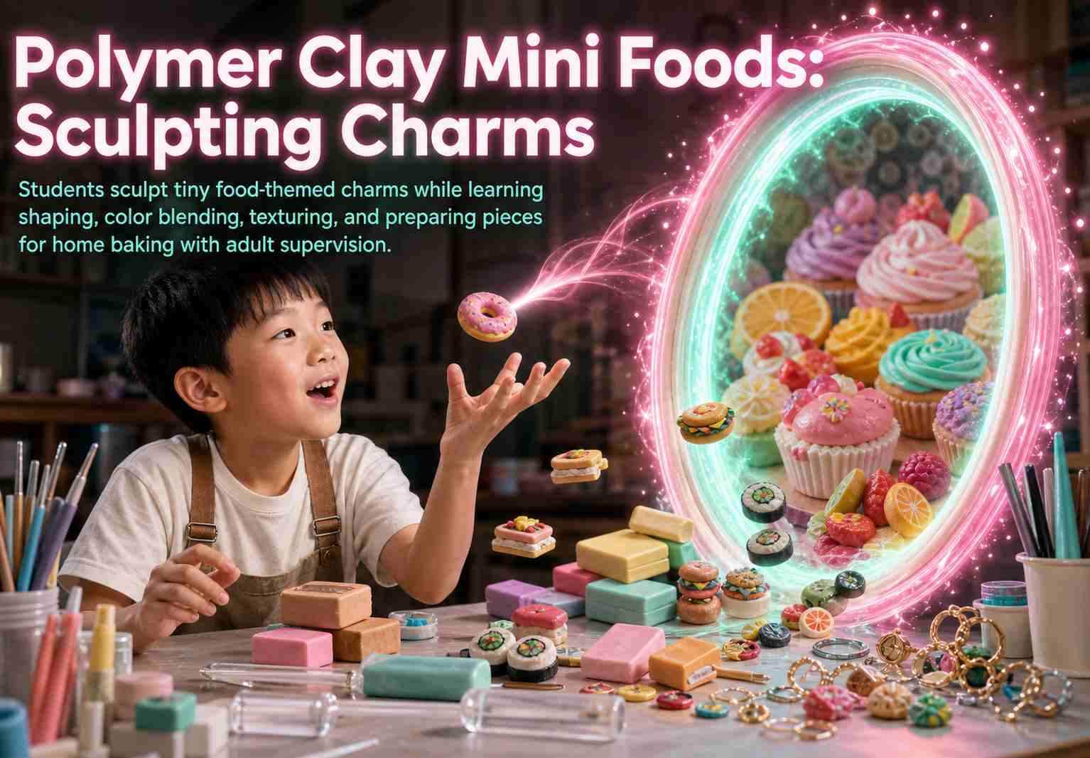 Polymer Clay Mini Foods: Sculpting Charms
